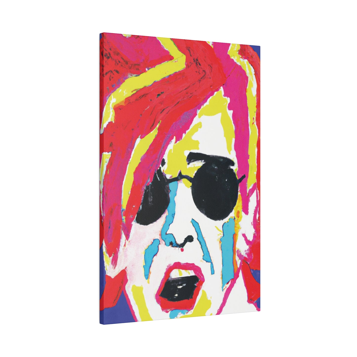 5397K - Rockstar Painting Print | Face | Abstract | Poster | Home Decor | Wall Art | Music Art | Canvas