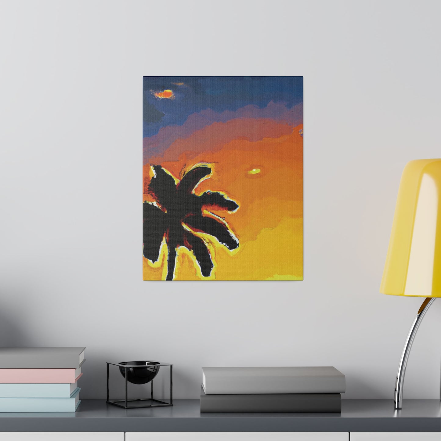 8720W - Miami Beach Sunset Painting Print | Miami | Beach | Sunset | Poster | Home Decor | Wall Art | Canvas