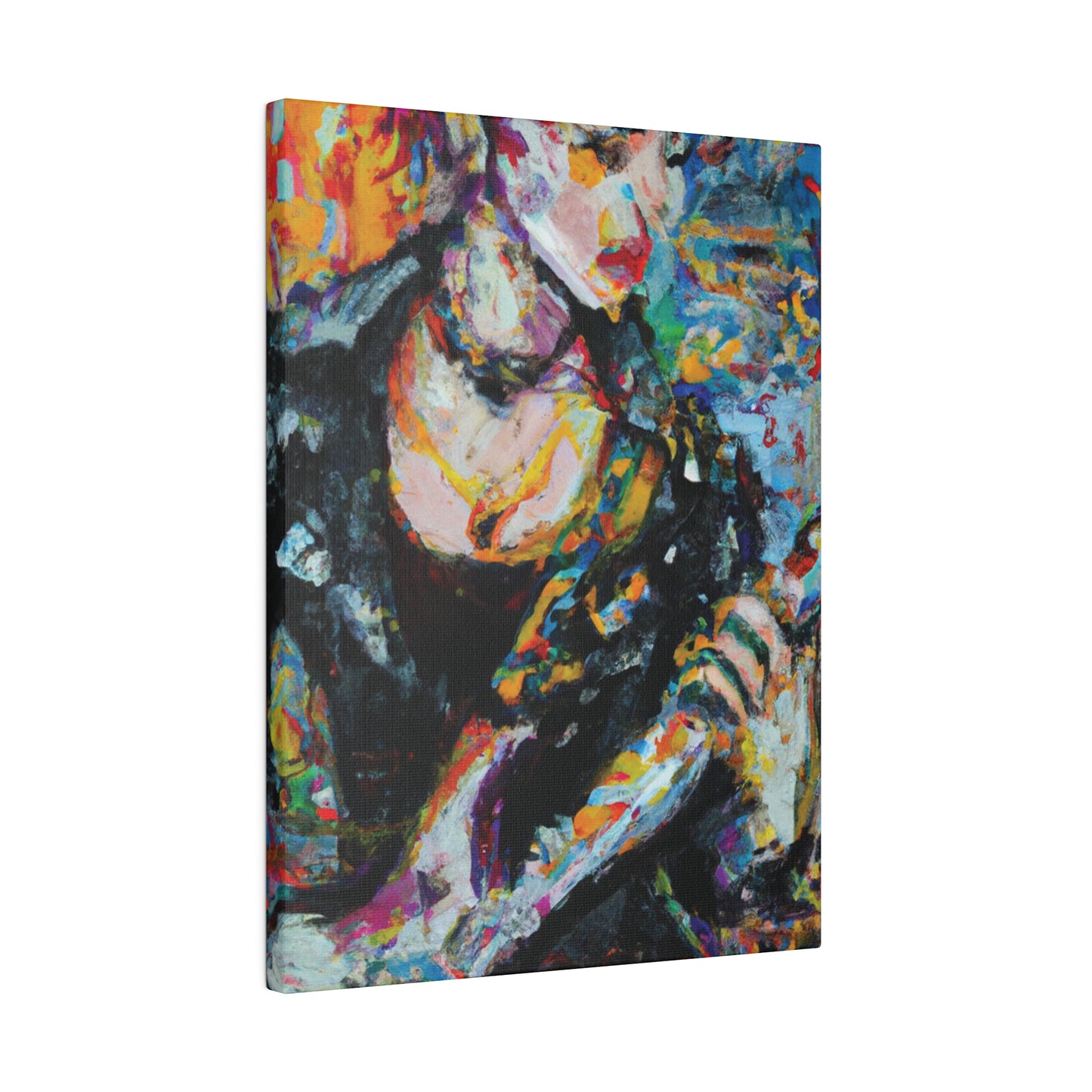 2106T - Rockstar Oil Painting Style Print | Poster | Home Decor | Wall Art | Music Art | Canvas