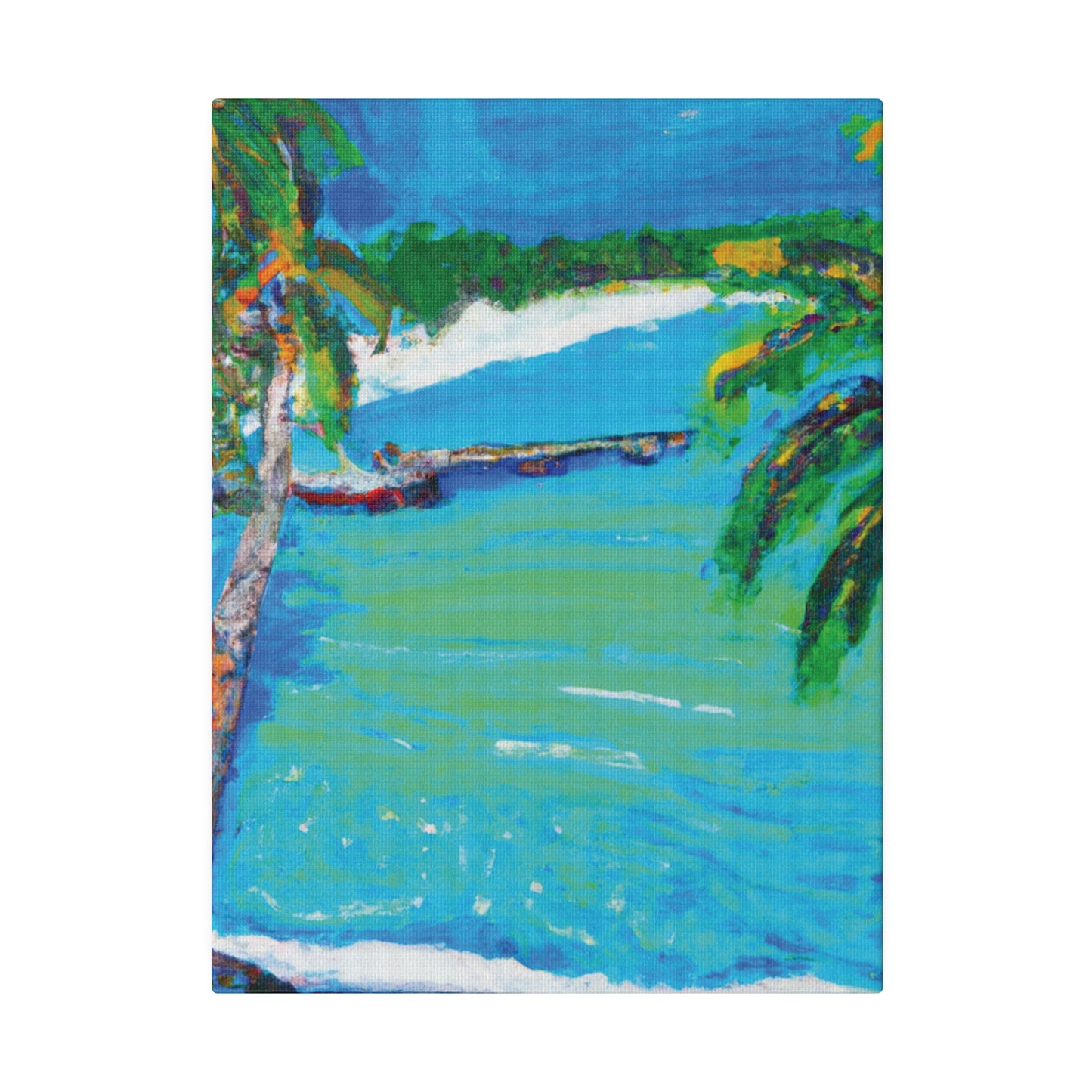 2499M - Bahamas Ocean Painting Print | Bahamas | Ocean | Beach | Poster | Home Decor | Wall Art | Canvas