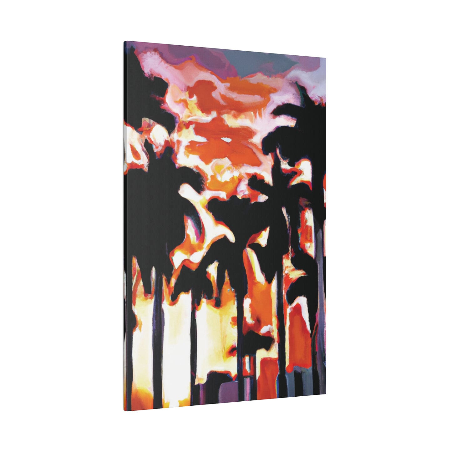 9274N - Miami Beach Sunset Painting Print | Miami | Beach | Sunset | Poster | Home Decor | Wall Art | Canvas