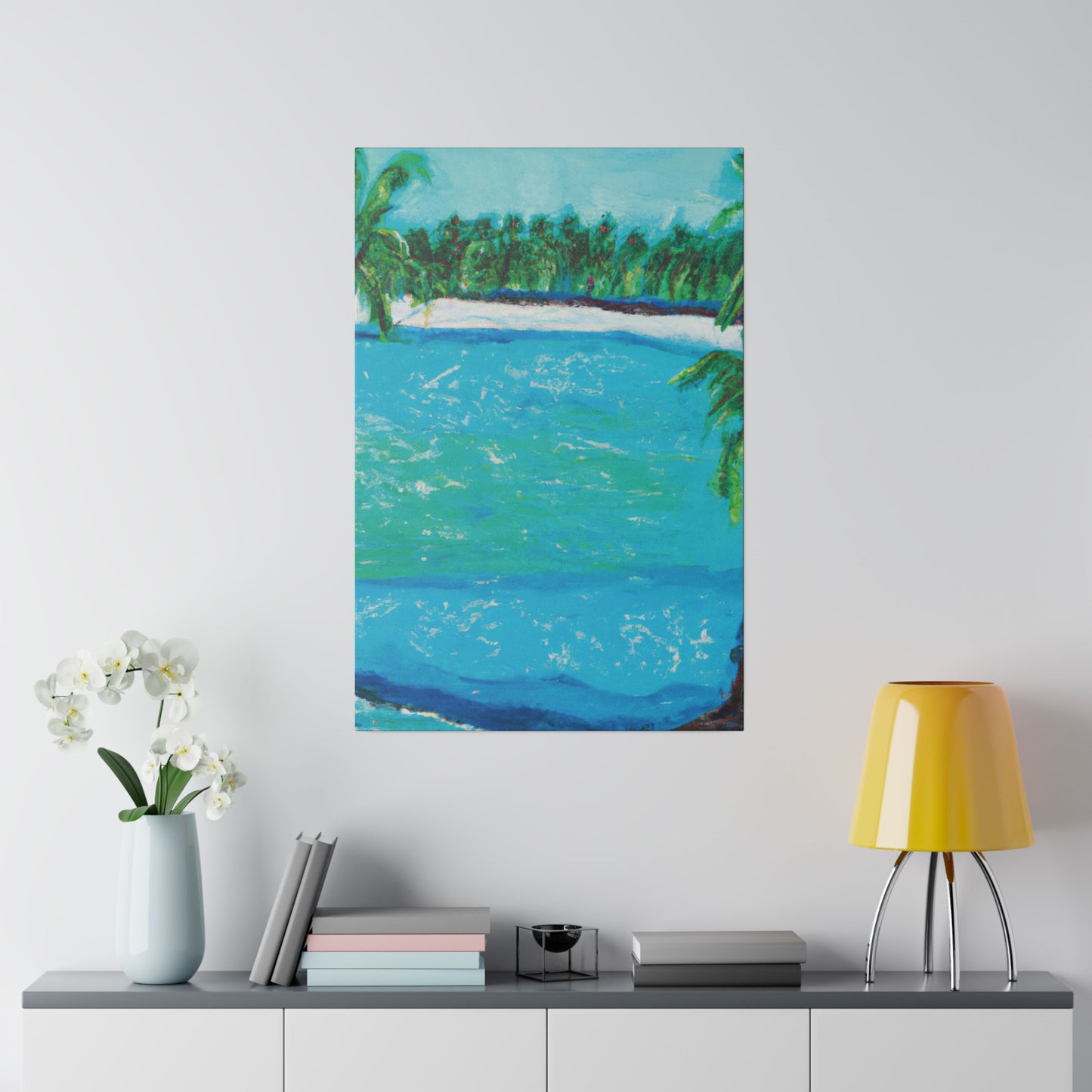 3234T - Bahamas Ocean Painting Print | Bahamas | Ocean | Beach | Poster | Home Decor | Wall Art | Canvas