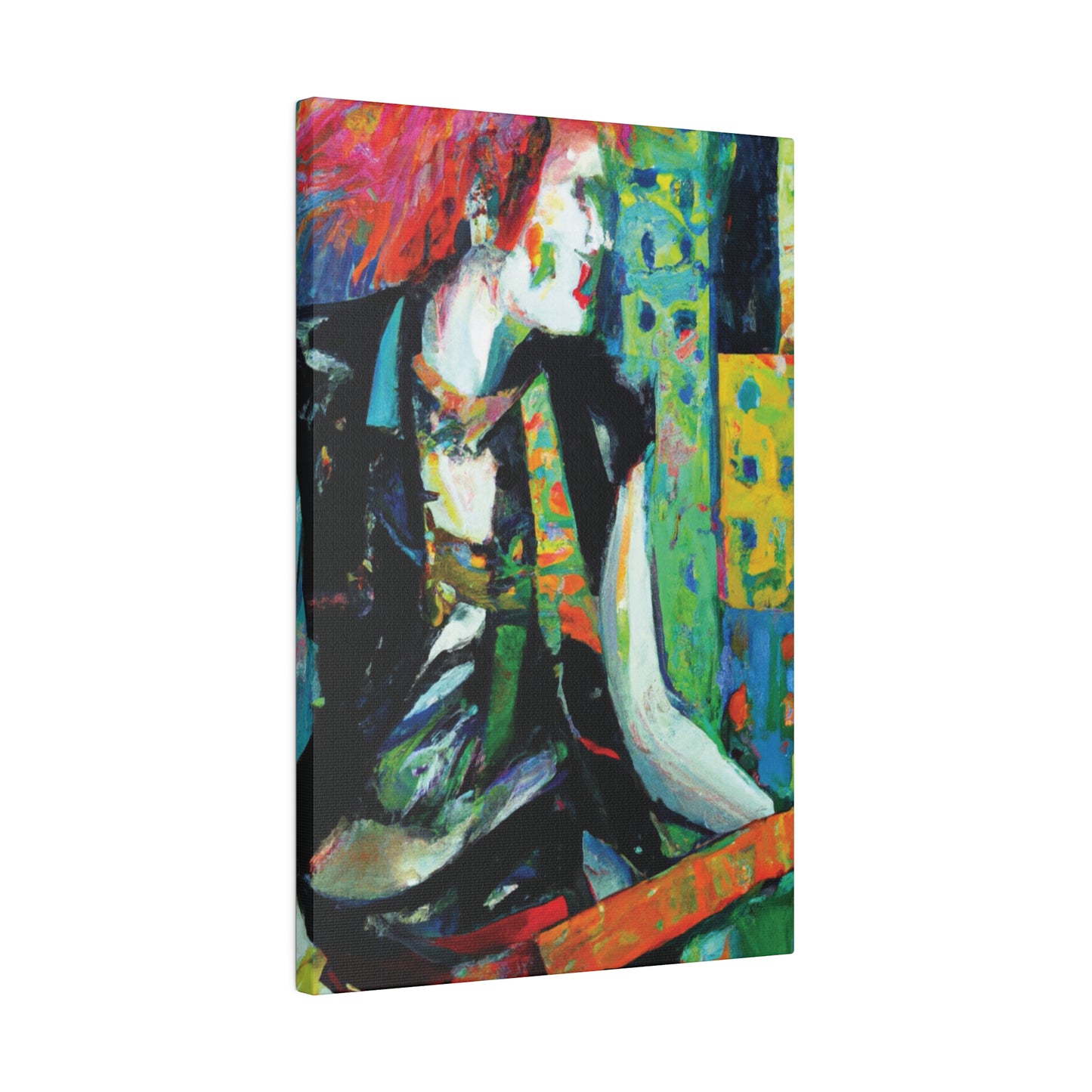 8726V - Rockstar Oil Painting Style Print | Poster | Home Decor | Wall Art | Music Art | Canvas