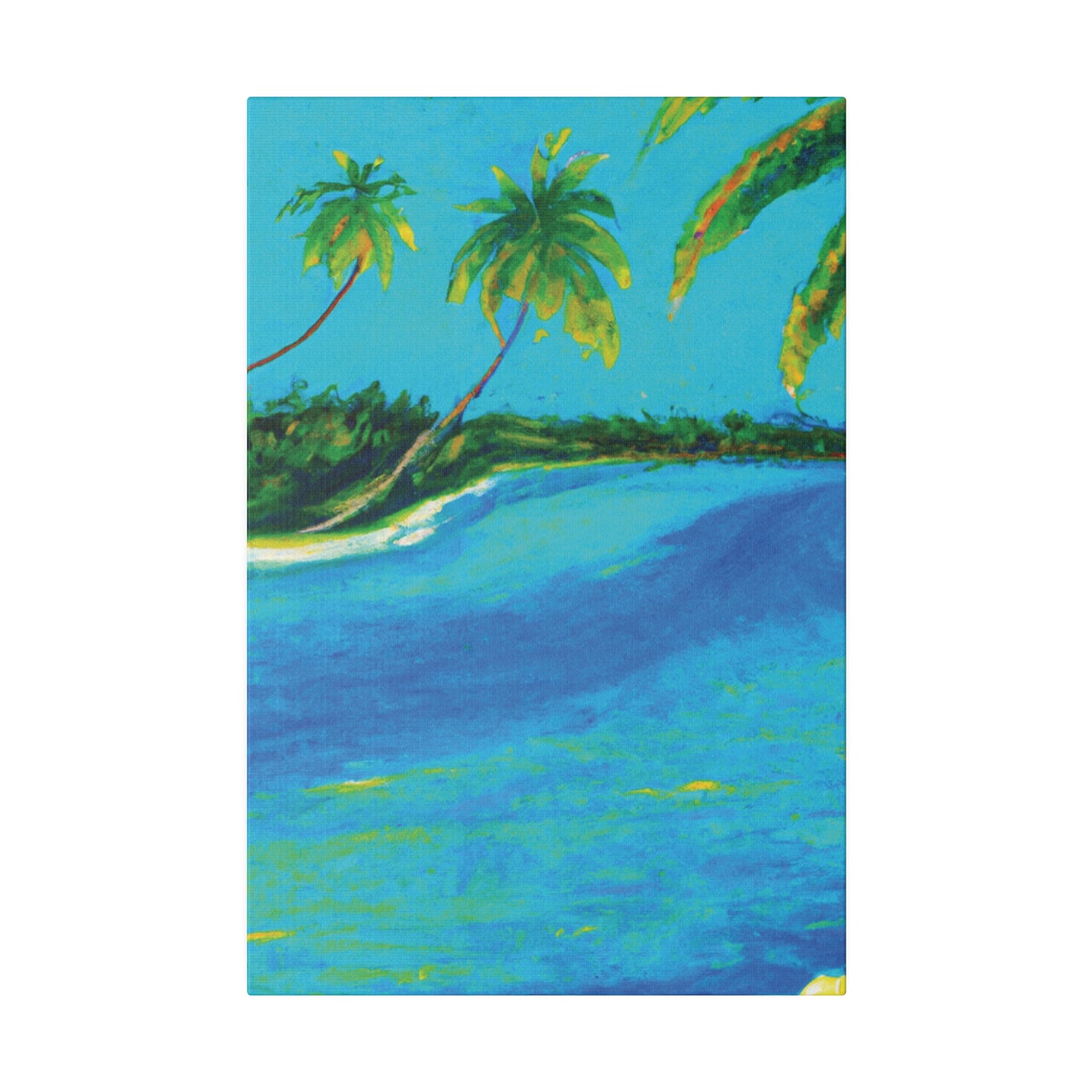 5491K - Bahamas Ocean Painting Print | Bahamas | Ocean | Beach | Poster | Home Decor | Wall Art | Canvas