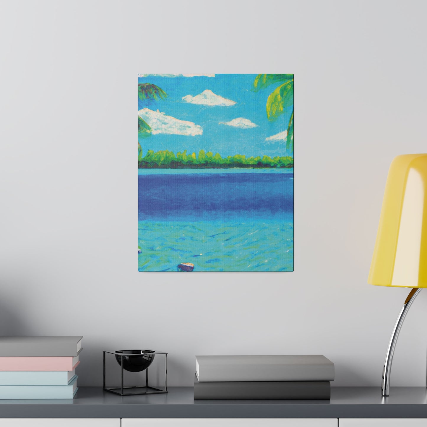 4513K - Bahamas Ocean Painting Print | Bahamas | Ocean | Beach | Poster | Home Decor | Wall Art | Canvas