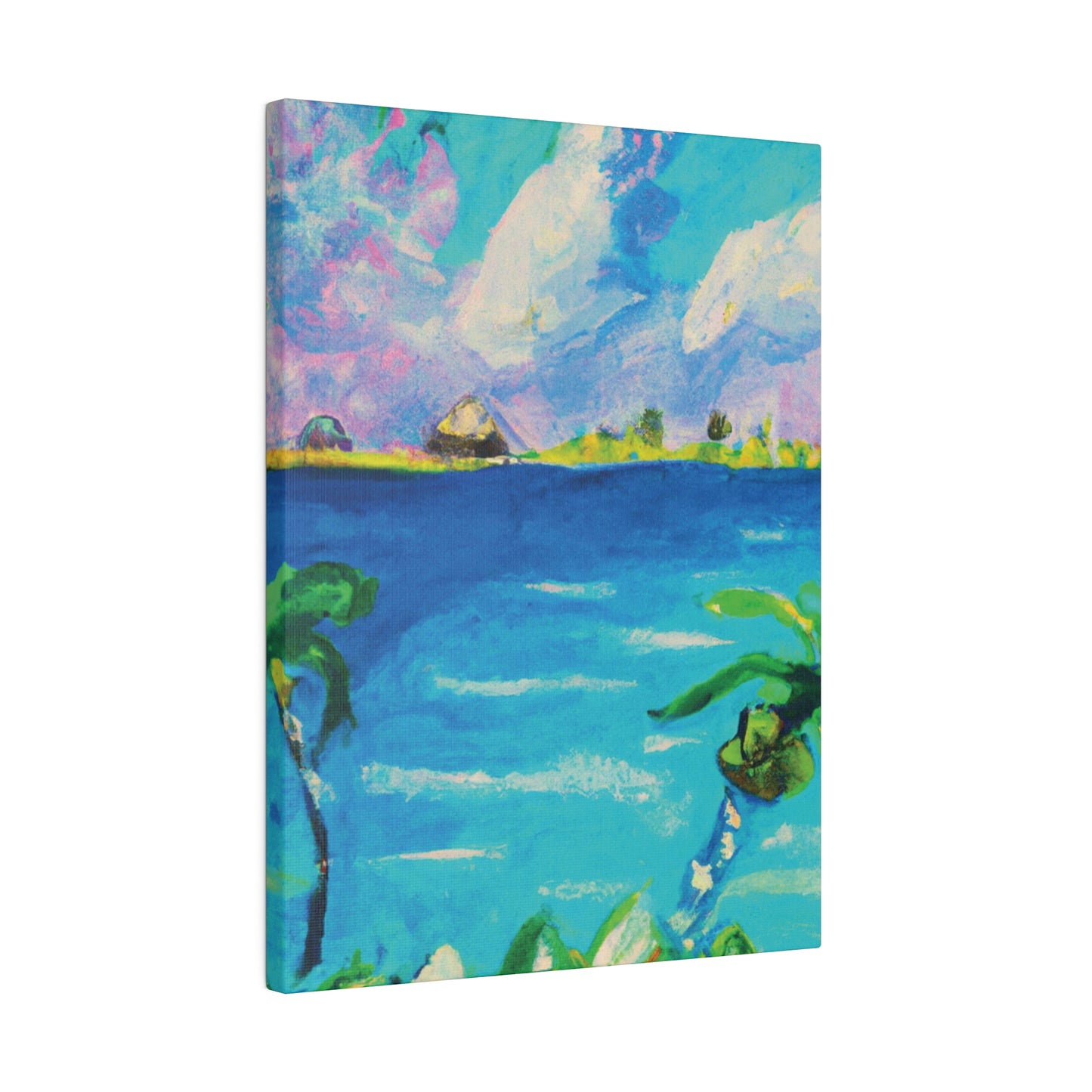 5634K - Bahamas Ocean Painting Print | Bahamas | Ocean | Beach | Poster | Home Decor | Wall Art | Canvas