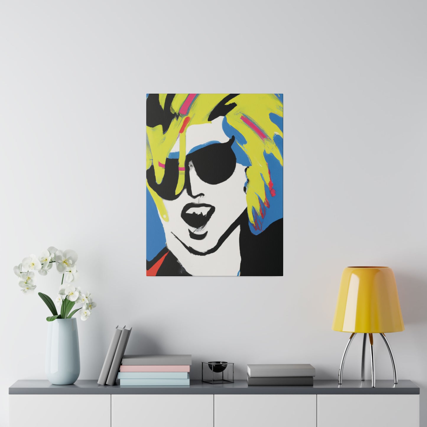 7500X - Rockstar Painting Print | Face | Abstract | Poster | Home Decor | Wall Art | Music Art | Canvas