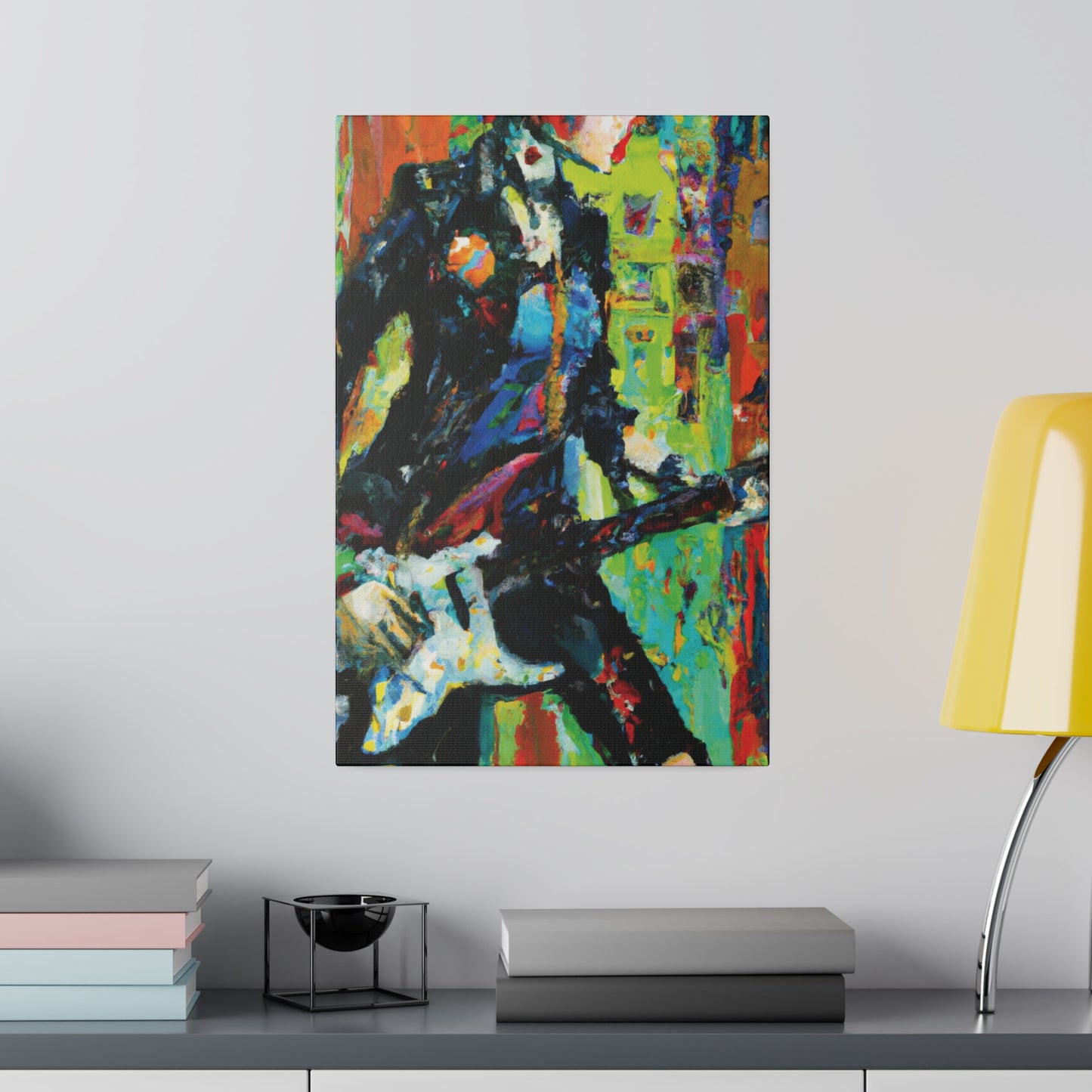 2760G - Rockstar Oil Painting Style Print | Poster | Home Decor | Wall Art | Music Art | Canvas