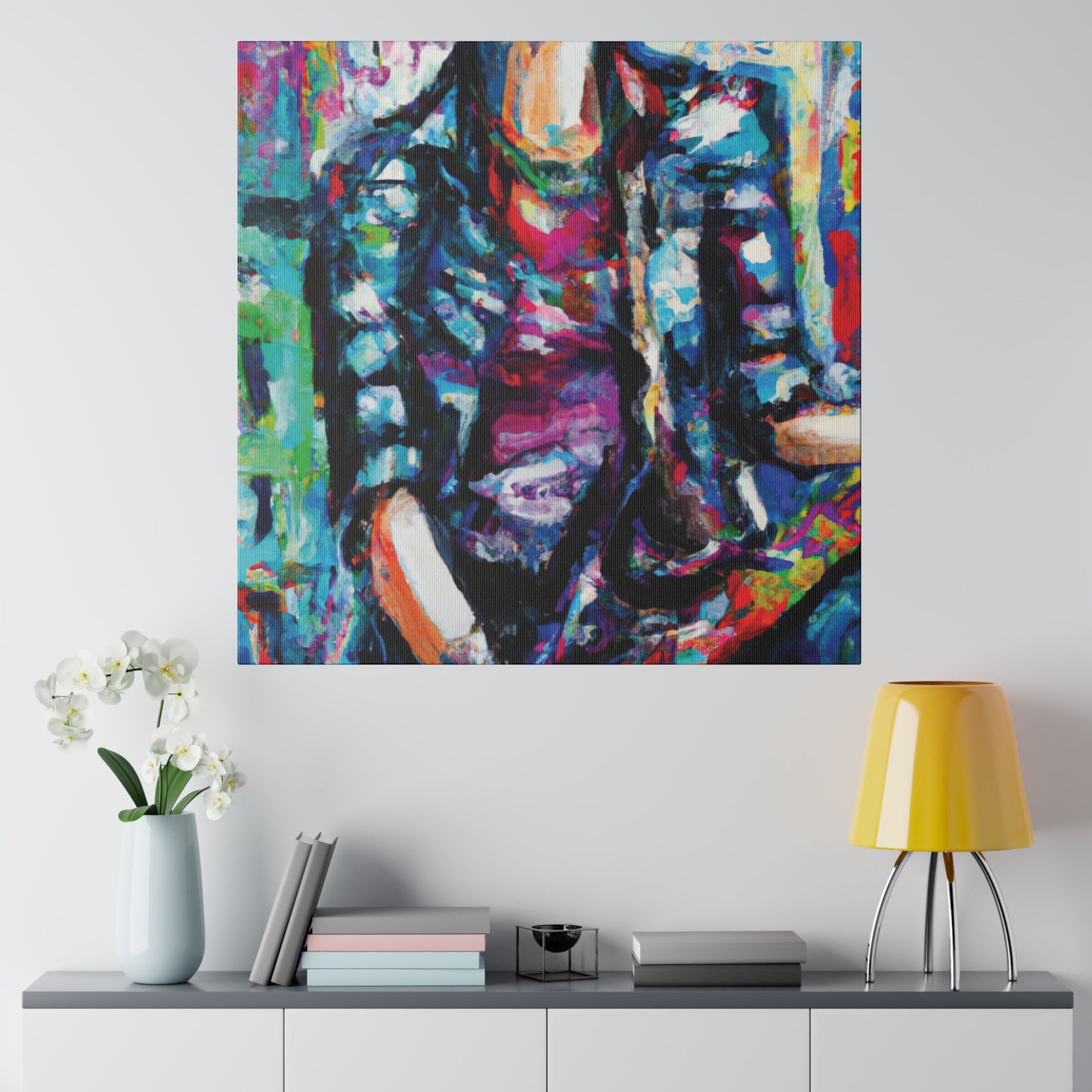 5033P - Rockstar Oil Painting Style Print | Poster | Home Decor | Wall Art | Music Art | Canvas