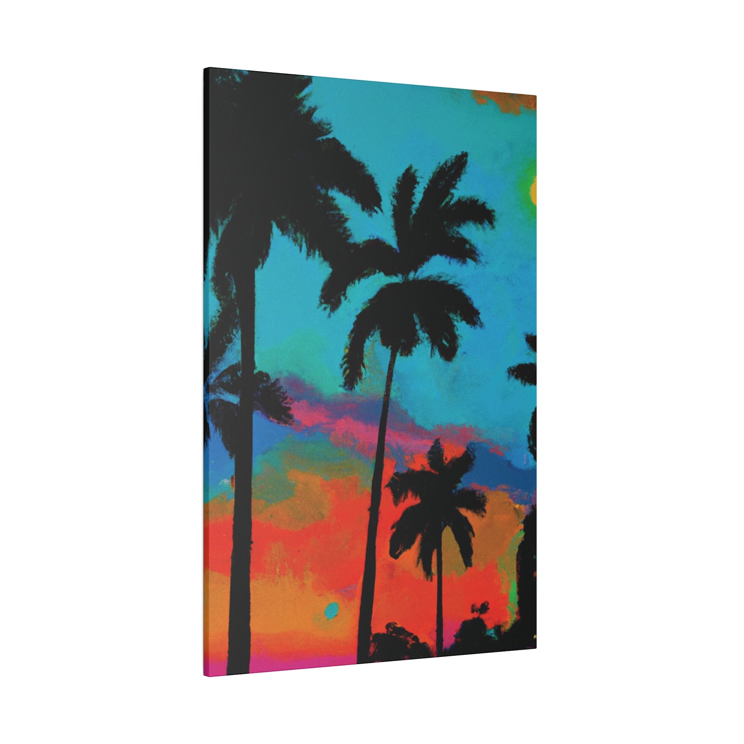 2838A - Miami Beach Sunset Painting Print | Miami | Beach | Sunset | Poster | Home Decor | Wall Art | Canvas