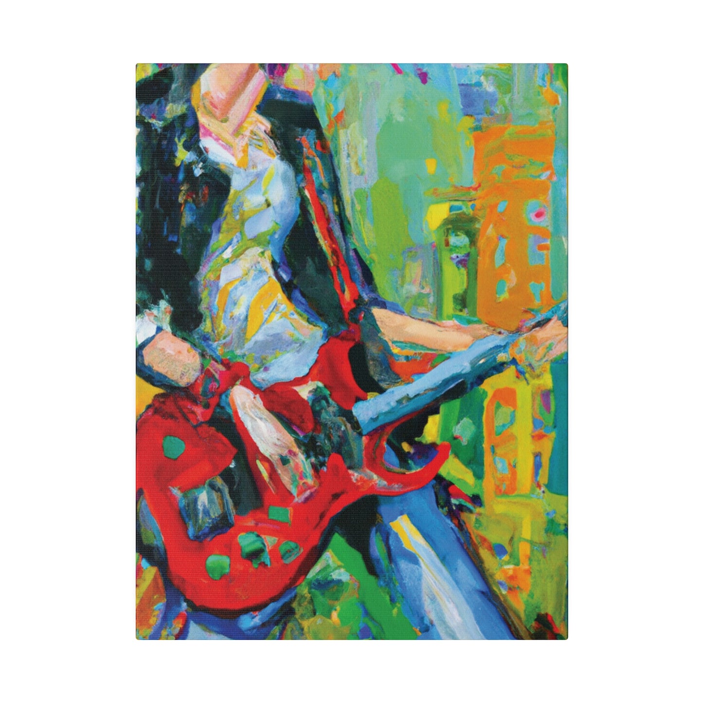 7369K - Rockstar Oil Painting Style Print | Poster | Home Decor | Wall Art | Music Art | Canvas