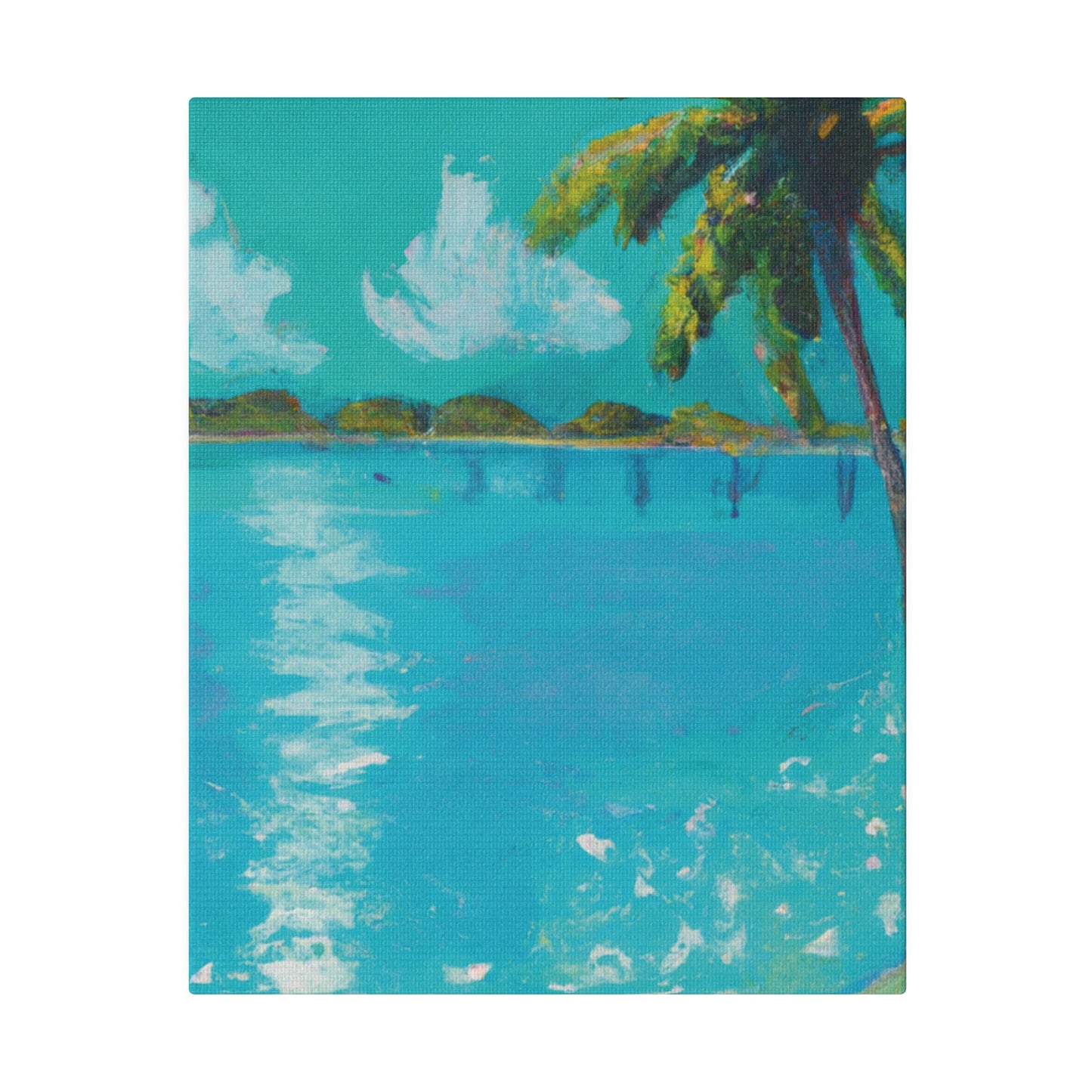 2483G - Bahamas Ocean Painting Print | Bahamas | Ocean | Beach | Poster | Home Decor | Wall Art | Canvas