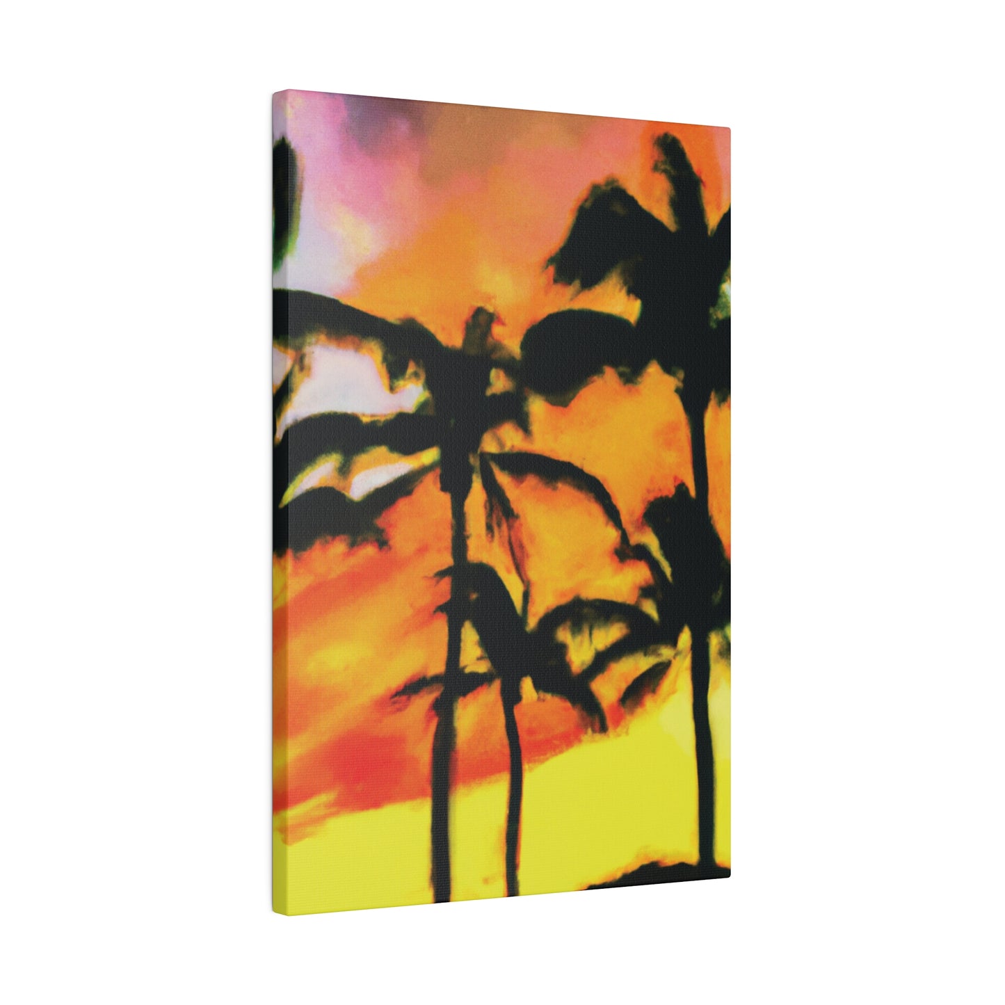 8694V - Miami Beach Sunset Painting Print | Miami | Beach | Sunset | Poster | Home Decor | Wall Art | Canvas