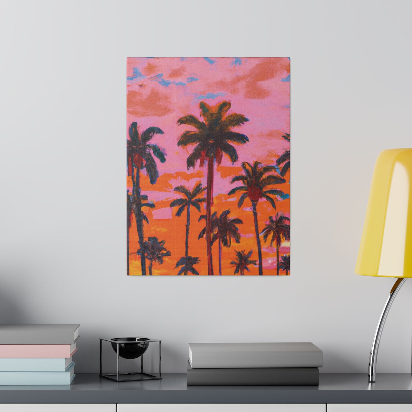 9385A - Miami Beach Sunset Painting Print | Miami | Beach | Sunset | Poster | Home Decor | Wall Art | Canvas