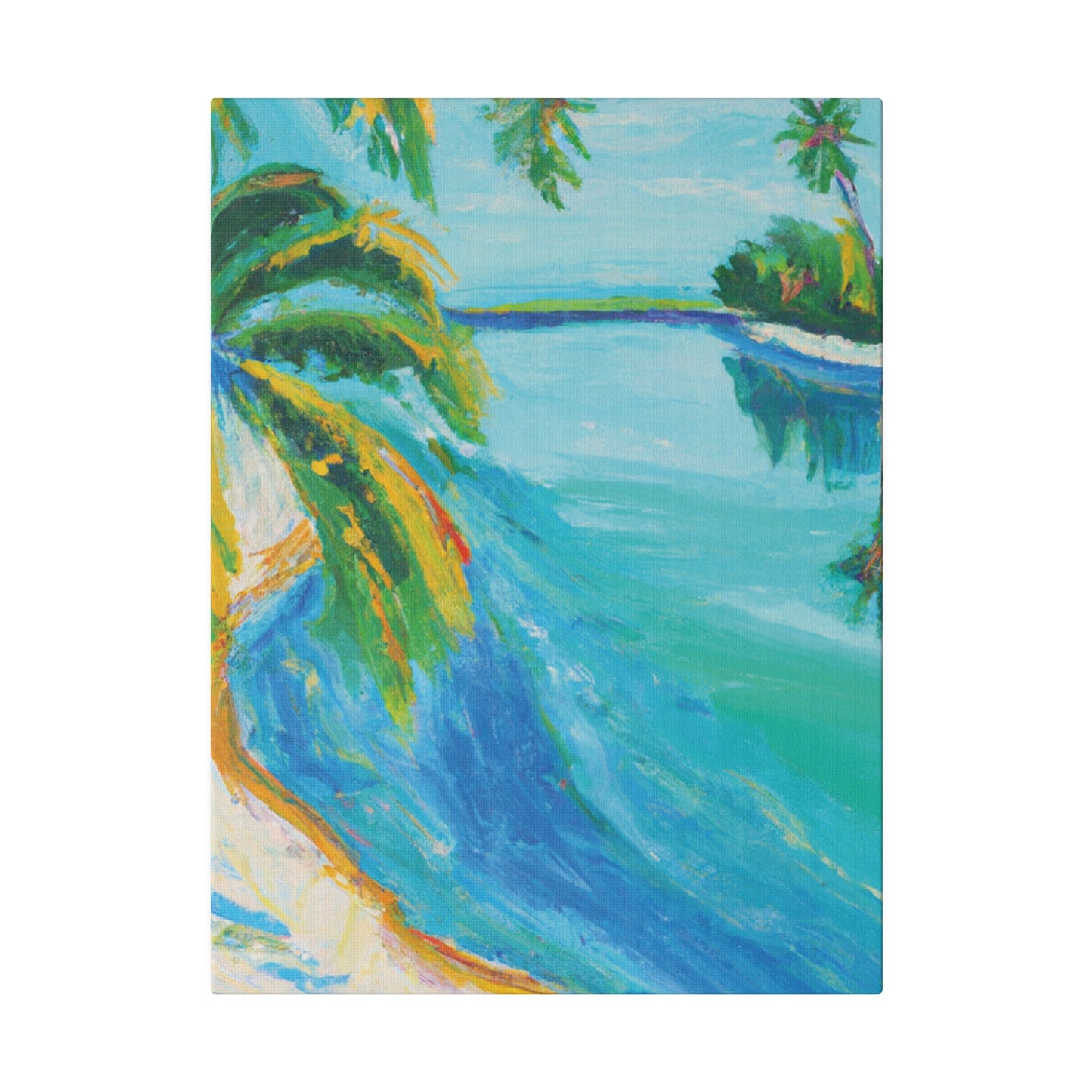 5339K - Bahamas Ocean Painting Print | Bahamas | Ocean | Beach | Poster | Home Decor | Wall Art | Canvas