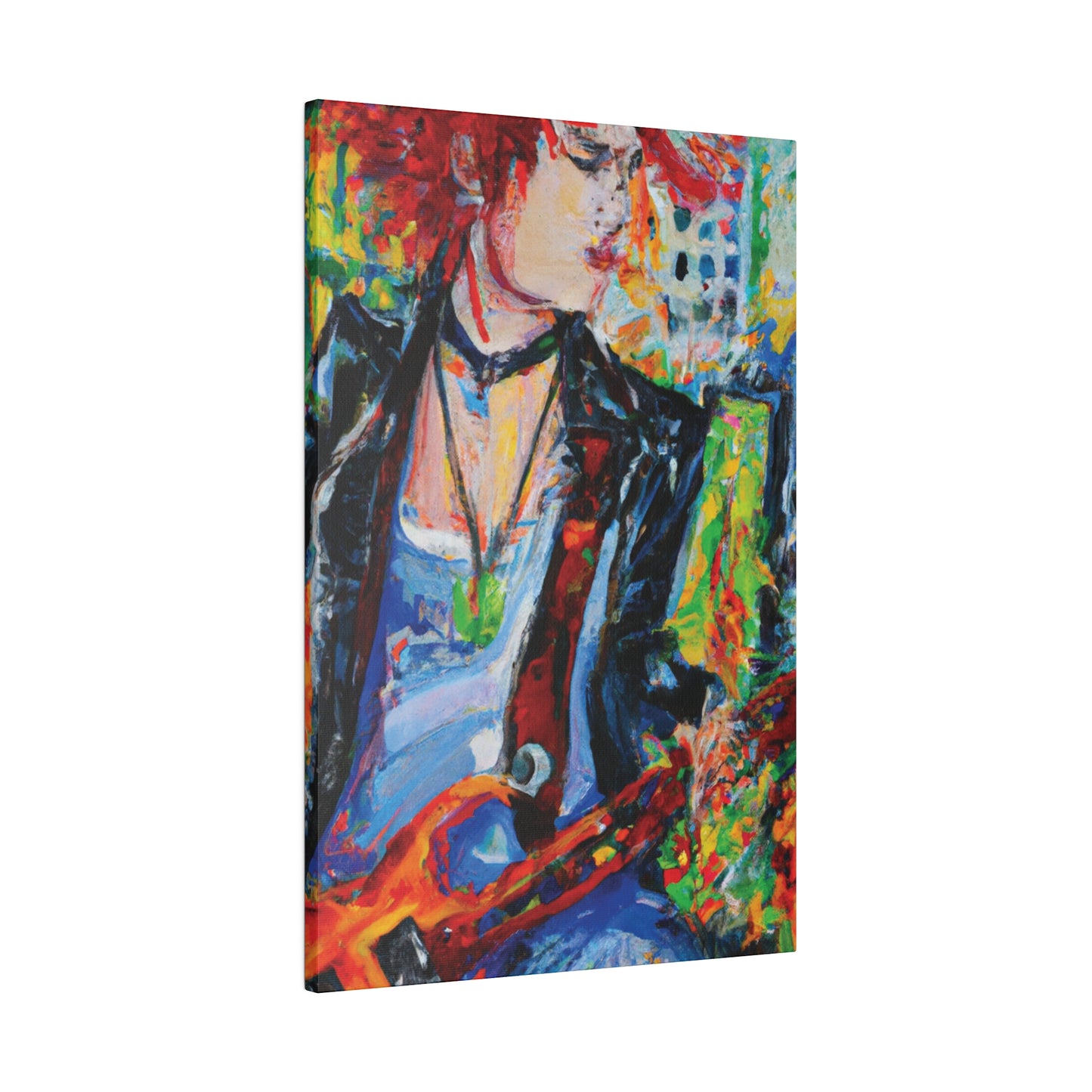 9144X - Rockstar Oil Painting Style Print | Poster | Home Decor | Wall Art | Music Art | Canvas