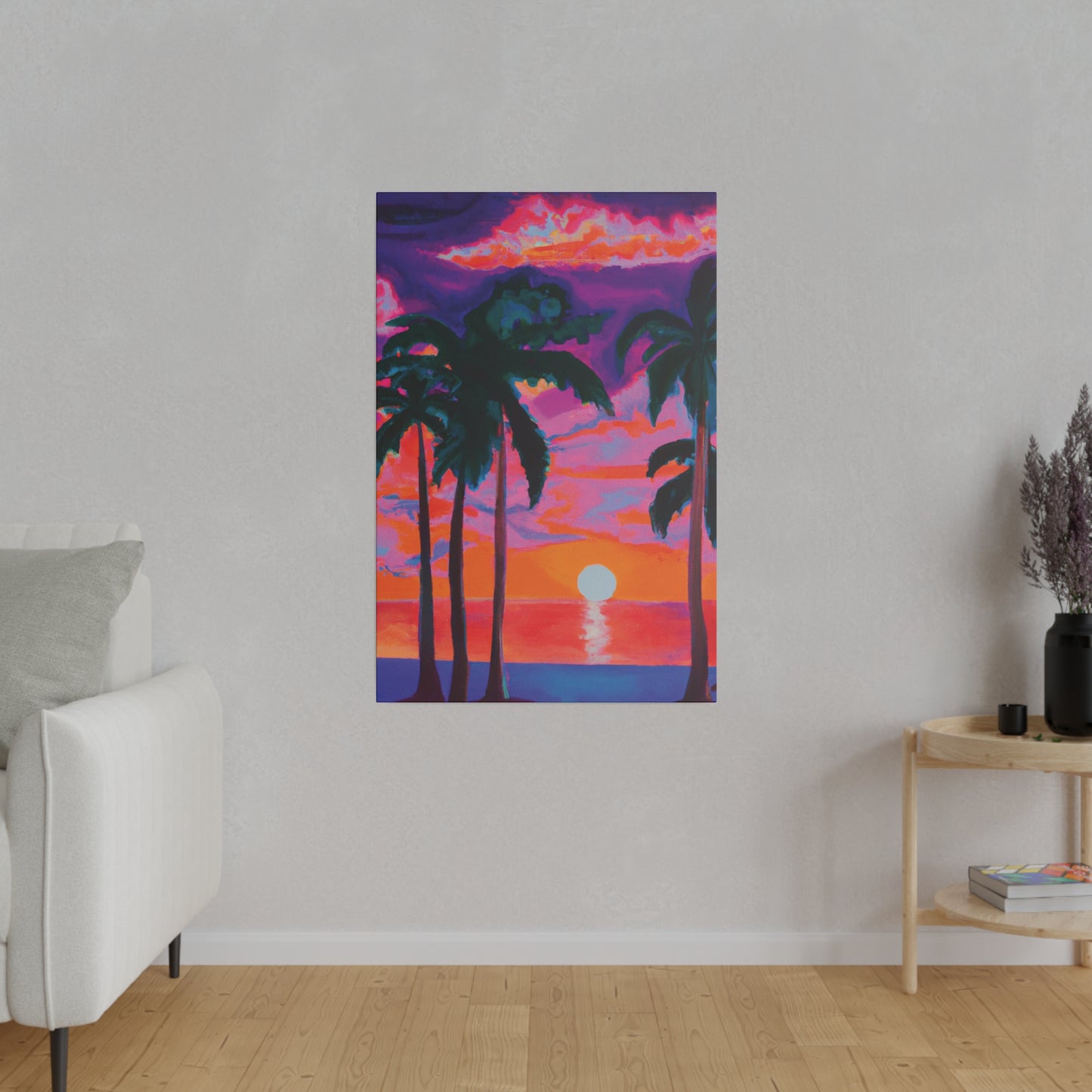 2189Z - Miami Beach Sunset Painting Print | Miami | Beach | Sunset | Poster | Home Decor | Wall Art | Canvas