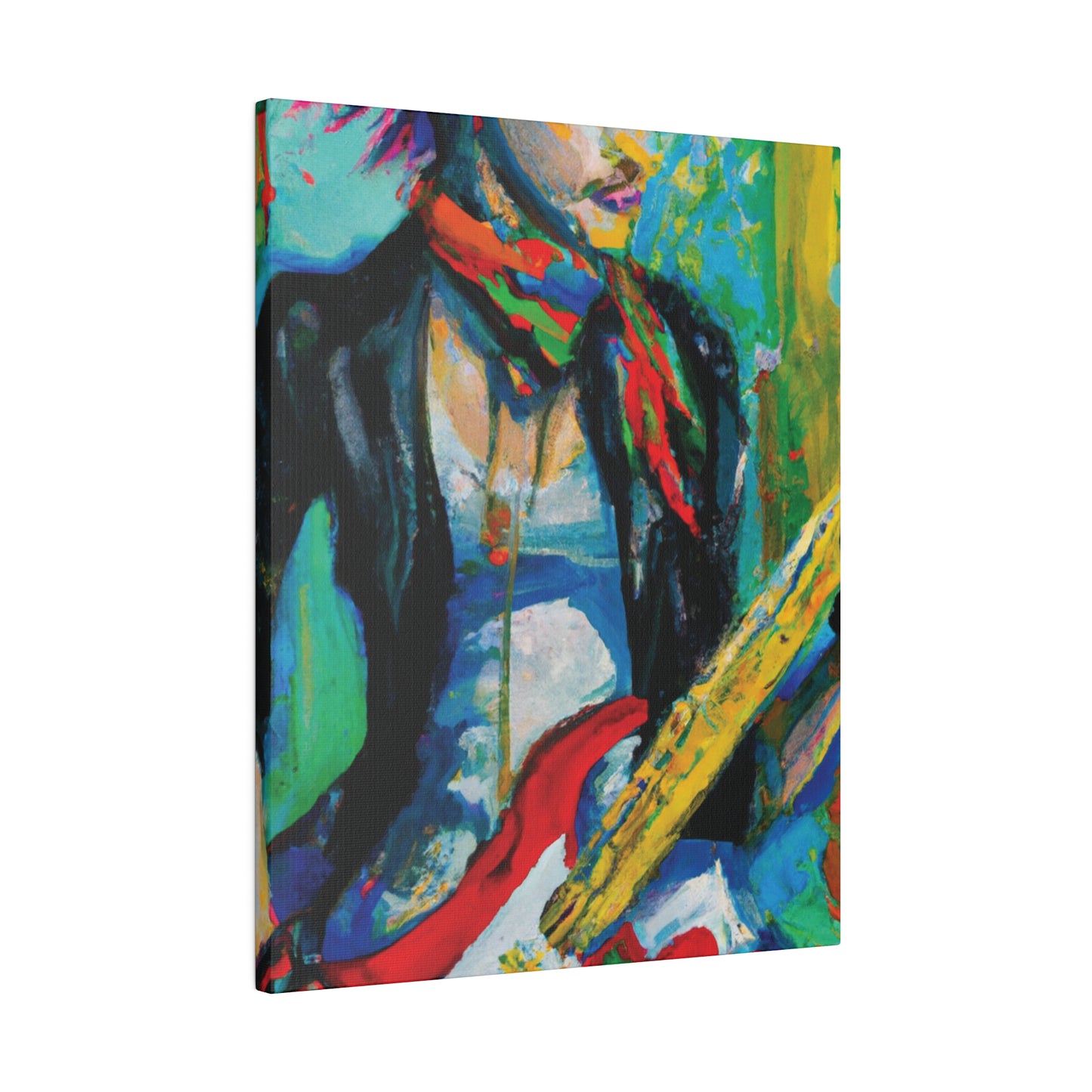 7264L - Rockstar Oil Painting Style Print | Poster | Home Decor | Wall Art | Music Art | Canvas