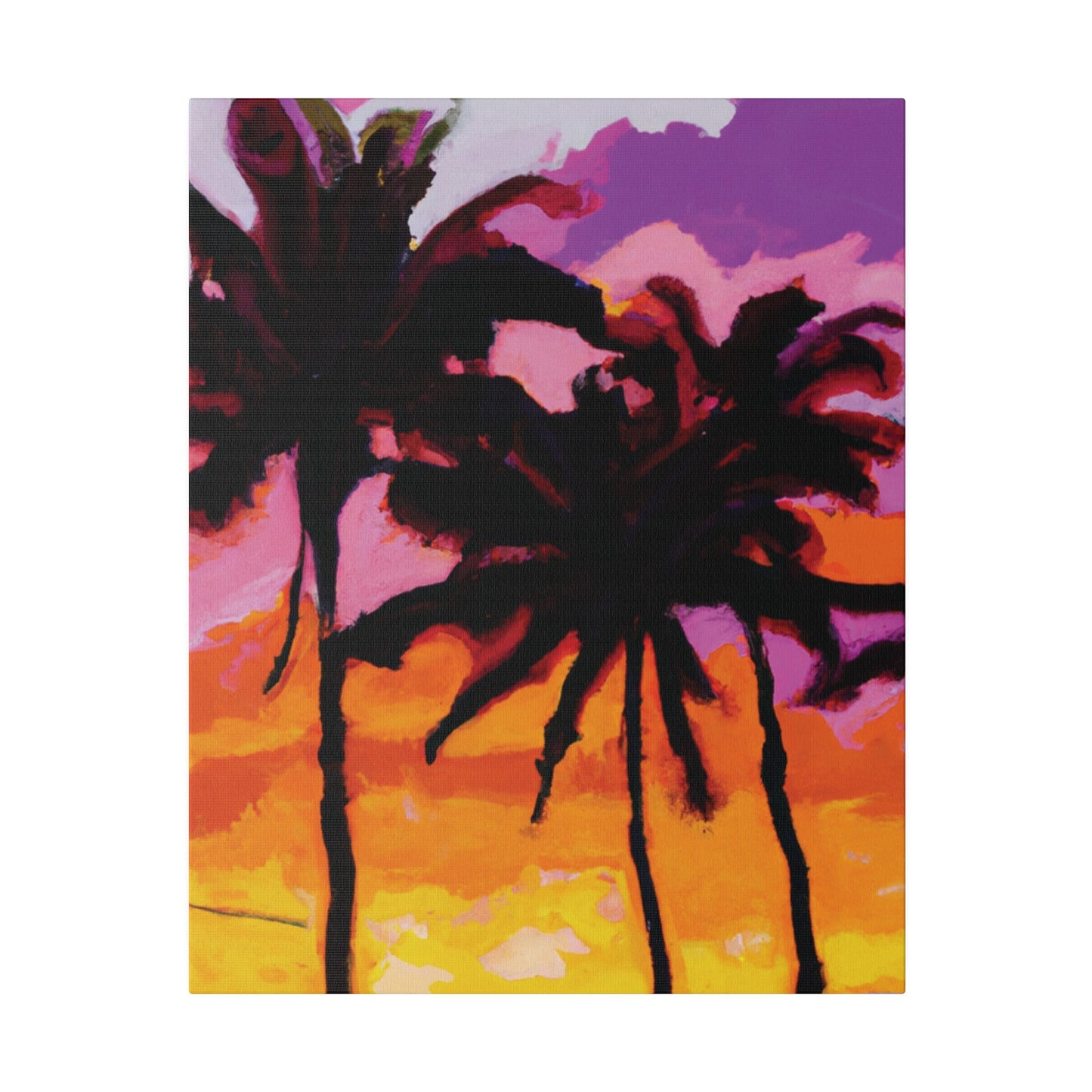 8367T - Miami Beach Sunset Painting Print | Miami | Beach | Sunset | Poster | Home Decor | Wall Art | Canvas