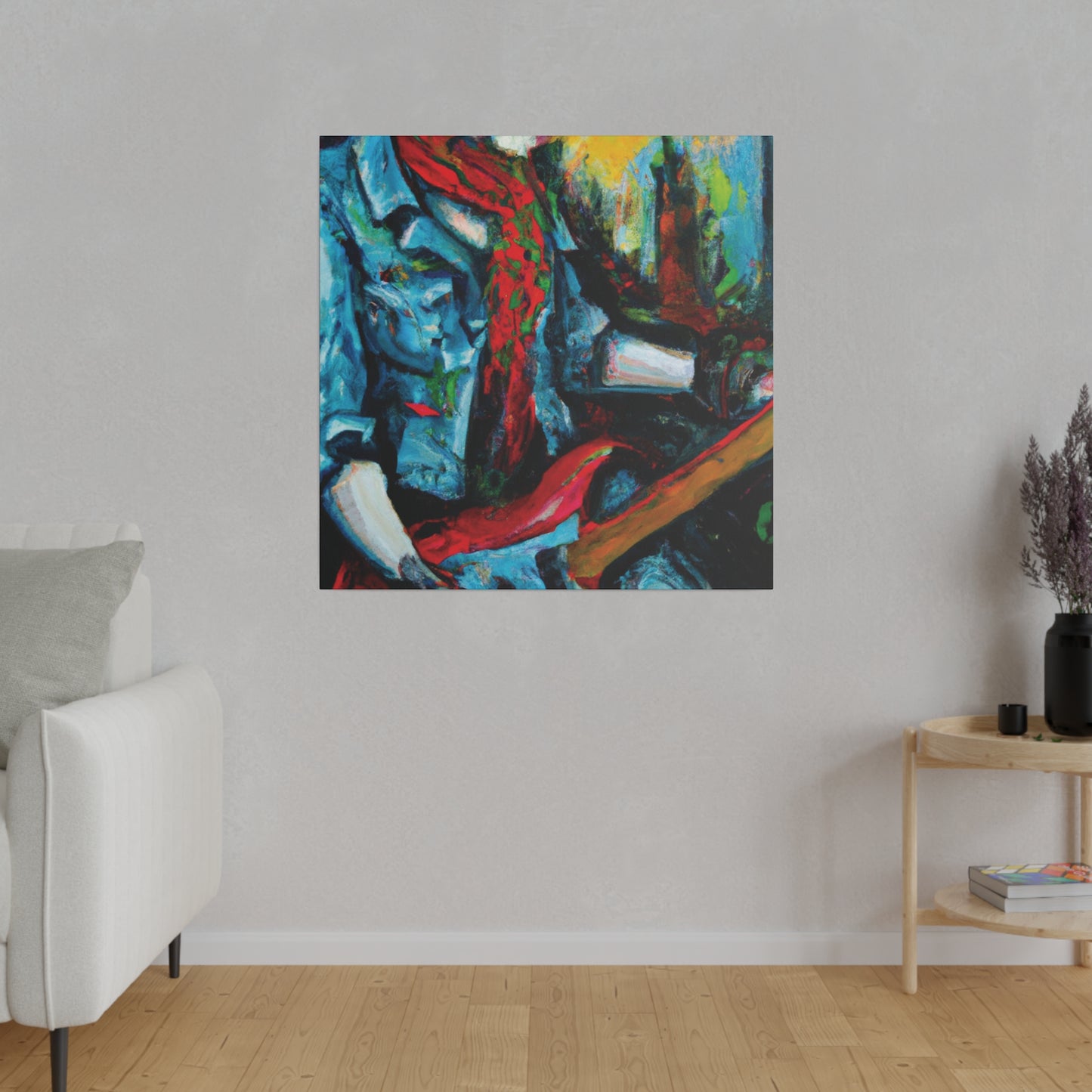 8367D - Rockstar Oil Painting Style Print | Poster | Home Decor | Wall Art | Music Art | Canvas