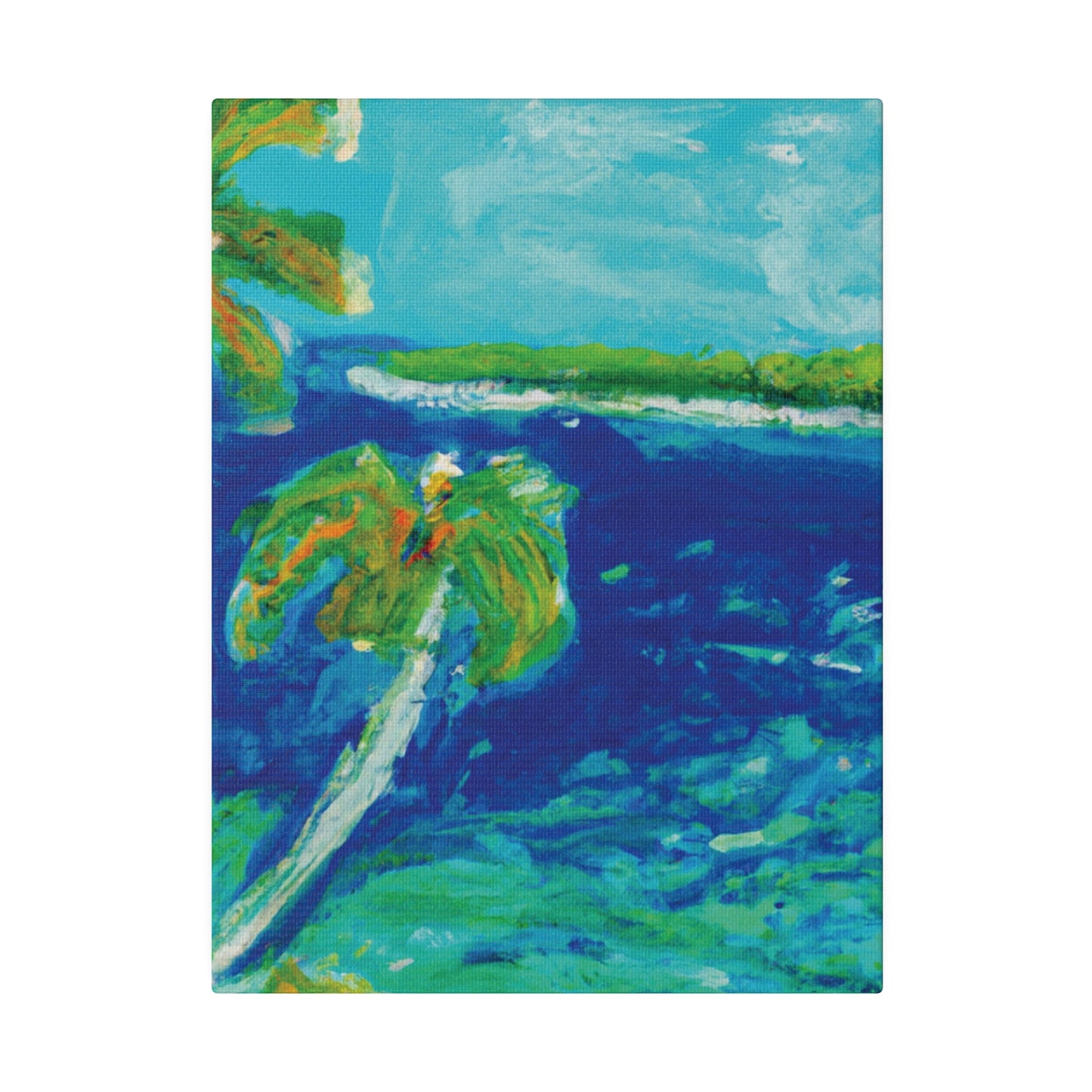 4657V - Bahamas Ocean Painting Print | Bahamas | Ocean | Beach | Poster | Home Decor | Wall Art | Canvas