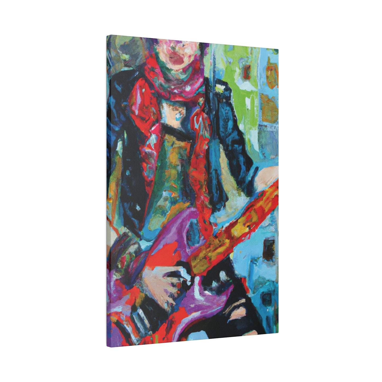 4286K - Rockstar Oil Painting Style Print | Poster | Home Decor | Wall Art | Music Art | Canvas