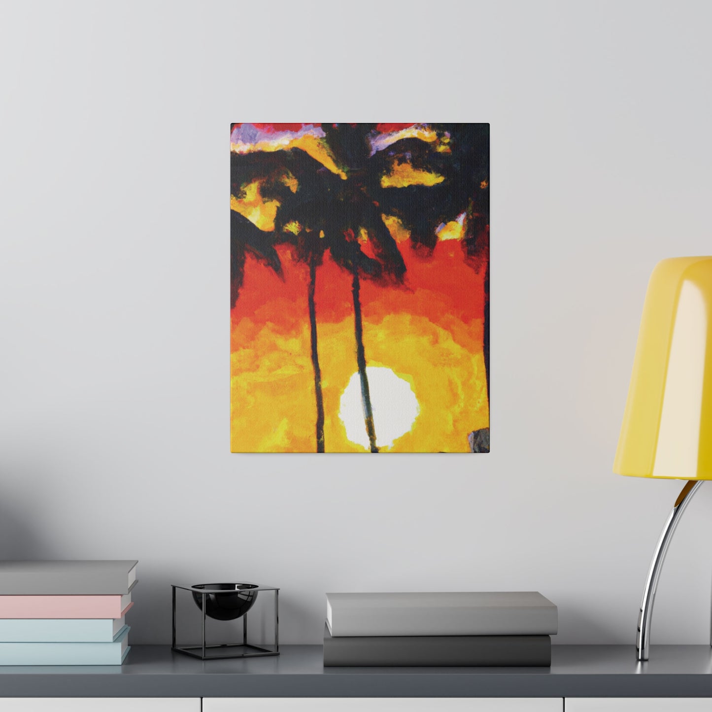 6973R - Miami Beach Sunset Painting Print | Miami | Beach | Sunset | Poster | Home Decor | Wall Art | Canvas