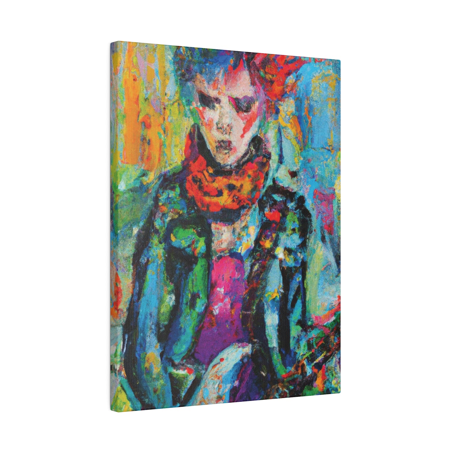 9432X - Rockstar Oil Painting Style Print | Poster | Home Decor | Wall Art | Music Art | Canvas