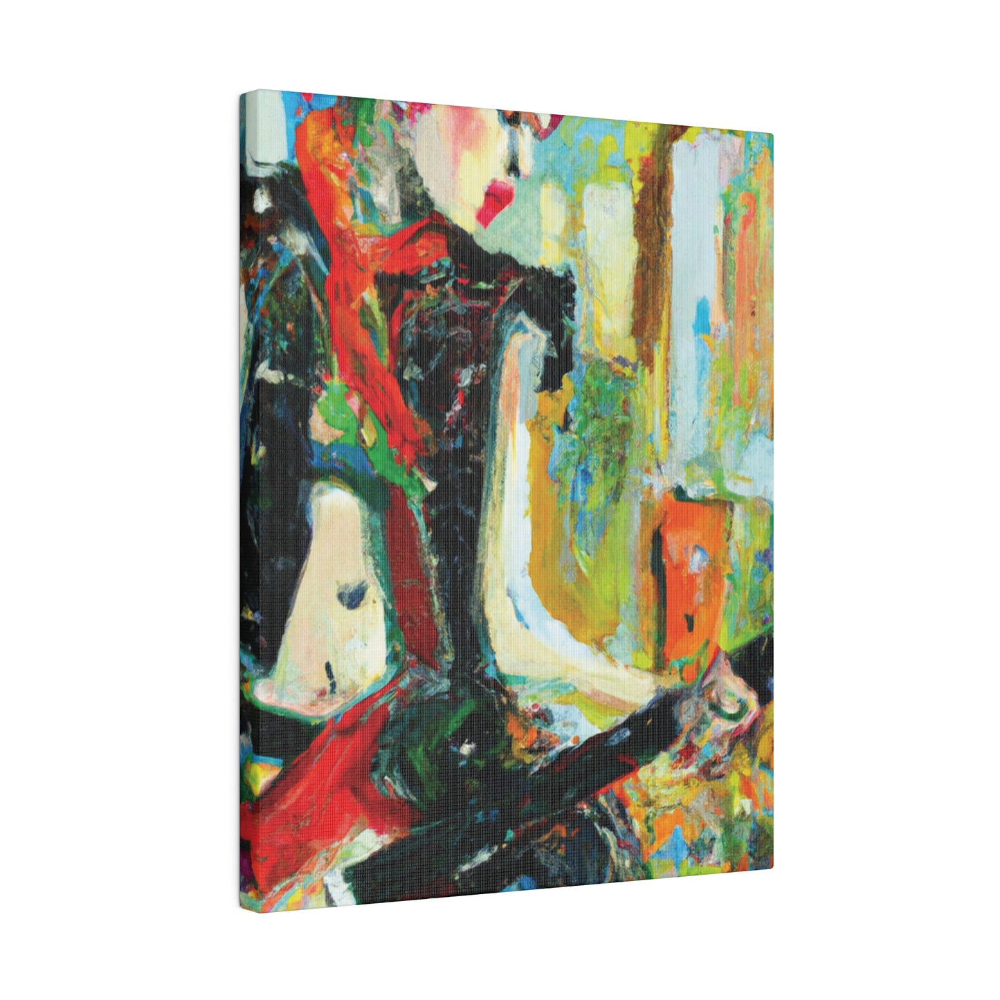 4824H - Rockstar Oil Painting Style Print | Poster | Home Decor | Wall Art | Music Art | Canvas