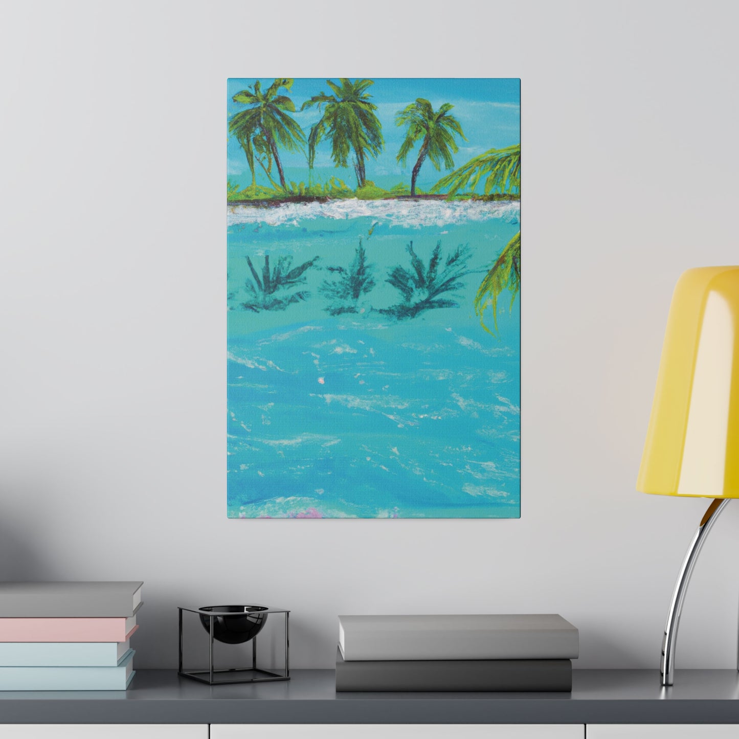 8321K - Bahamas Ocean Painting Print | Bahamas | Ocean | Beach | Poster | Home Decor | Wall Art | Canvas