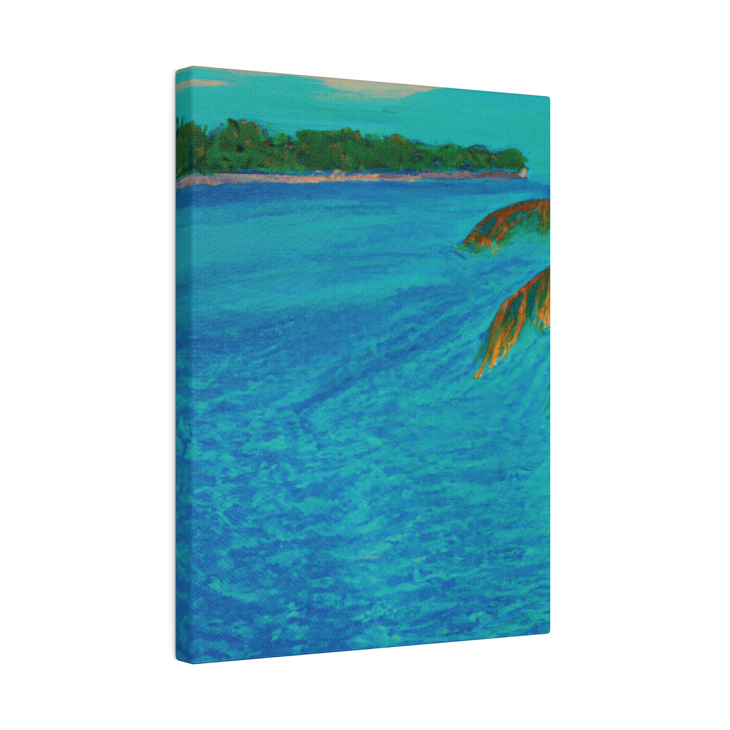 3303Q - Bahamas Ocean Painting Print | Bahamas | Ocean | Beach | Poster | Home Decor | Wall Art | Canvas