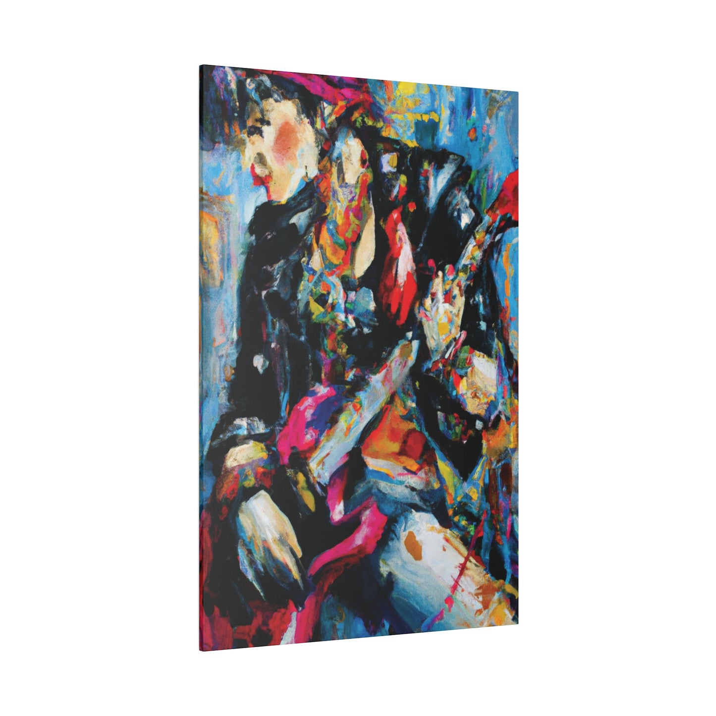 7248A - Rockstar Oil Painting Style Print | Poster | Home Decor | Wall Art | Music Art | Canvas