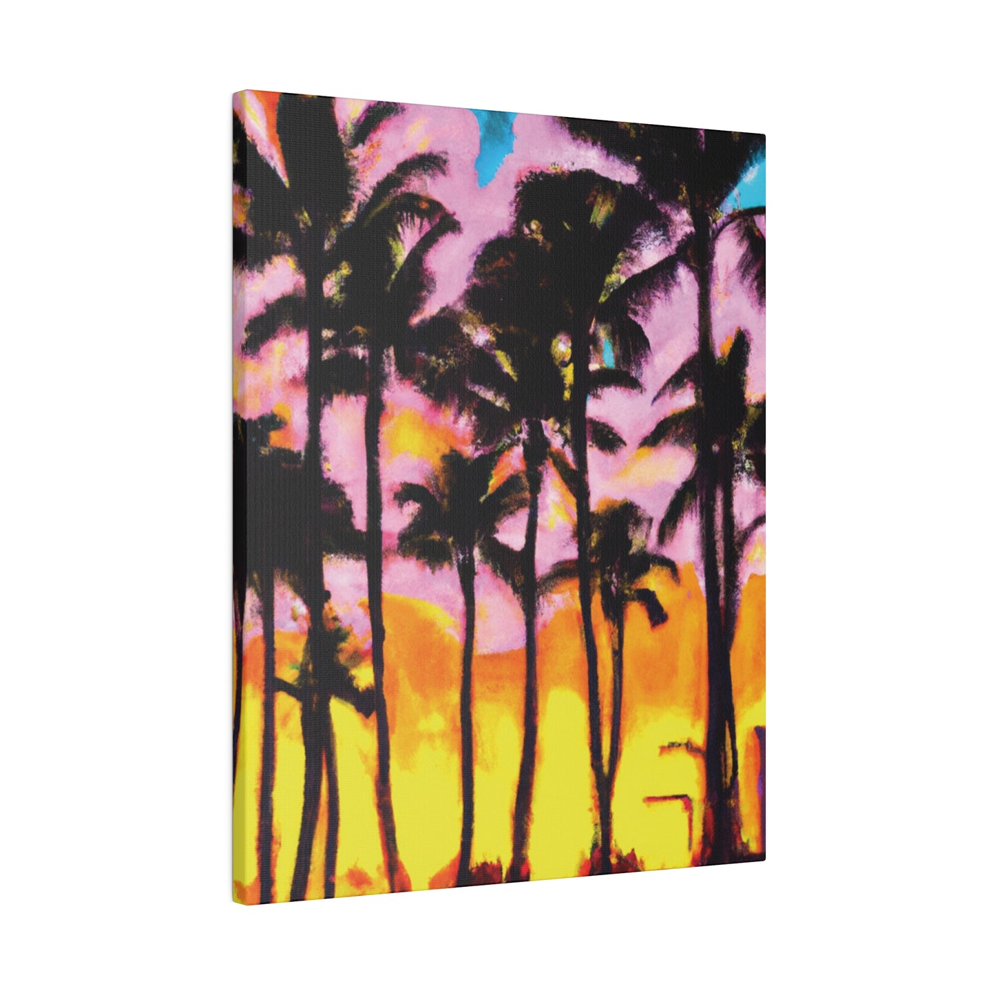 6202Q - Miami Beach Sunset Painting Print | Miami | Beach | Sunset | Poster | Home Decor | Wall Art | Canvas