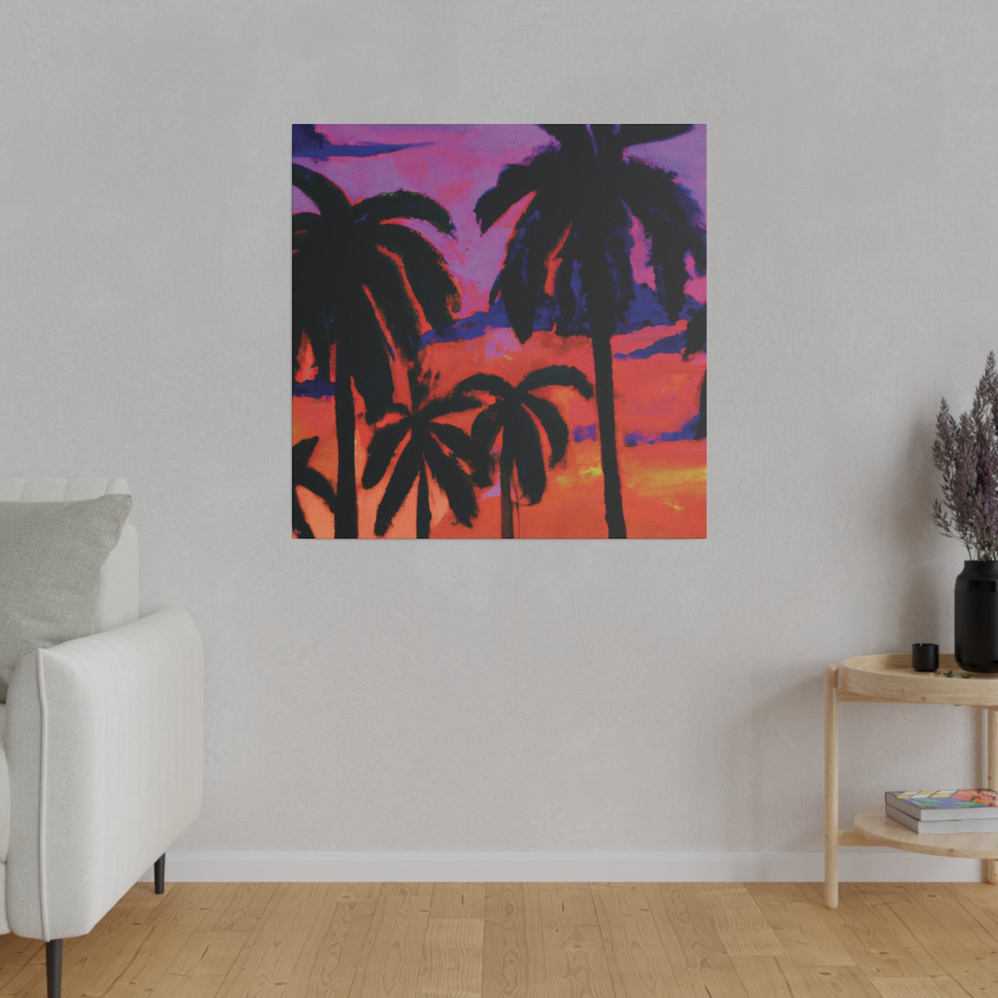 8314G - Miami Beach Sunset Painting Print | Miami | Beach | Sunset | Poster | Home Decor | Wall Art | Canvas