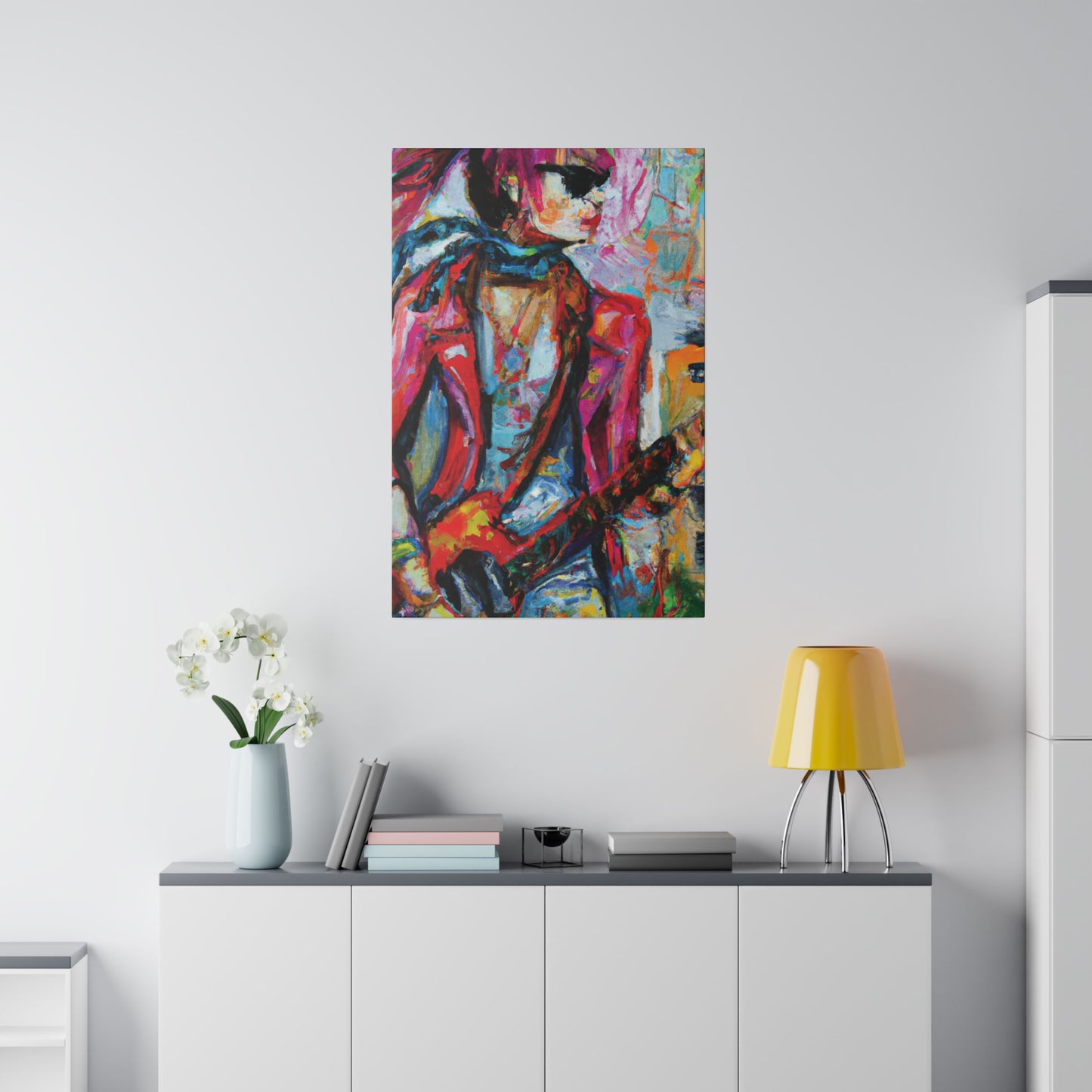 5694F - Rockstar Oil Painting Style Print | Poster | Home Decor | Wall Art | Music Art | Canvas