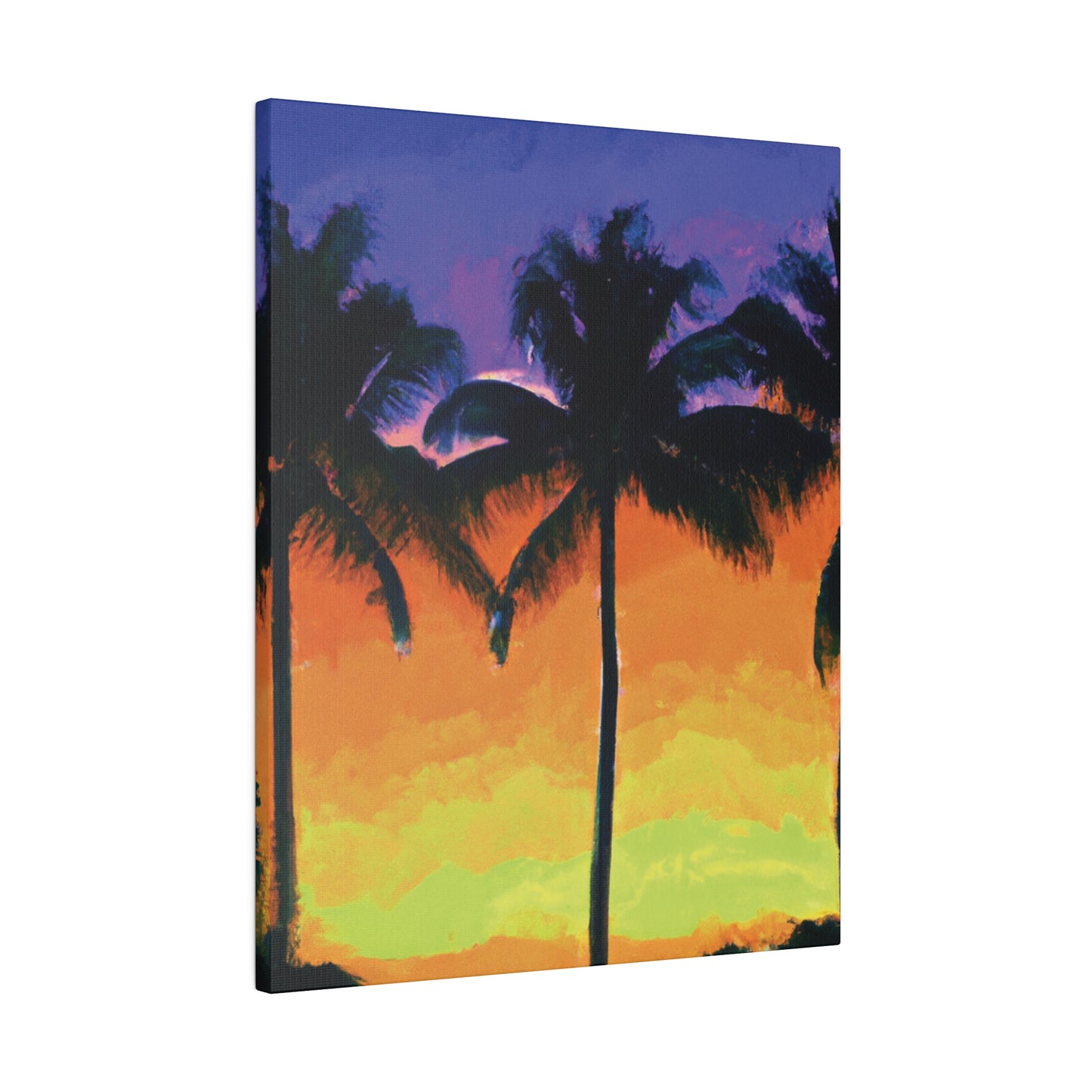 6354V - Miami Beach Sunset Painting Print | Miami | Beach | Sunset | Poster | Home Decor | Wall Art | Canvas