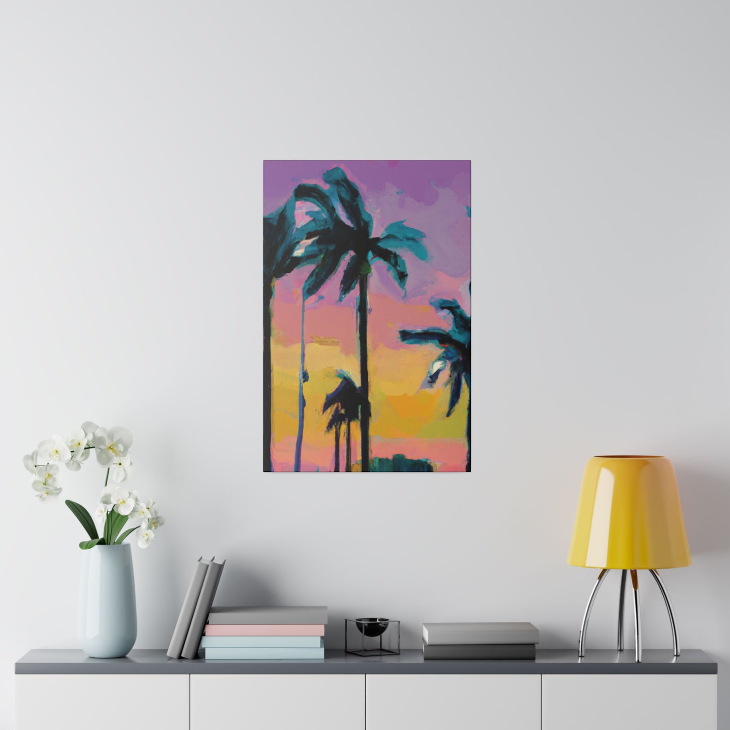 510K - Miami Beach Sunset Painting Print | Miami | Beach | Sunset | Poster | Home Decor | Wall Art | Canvas