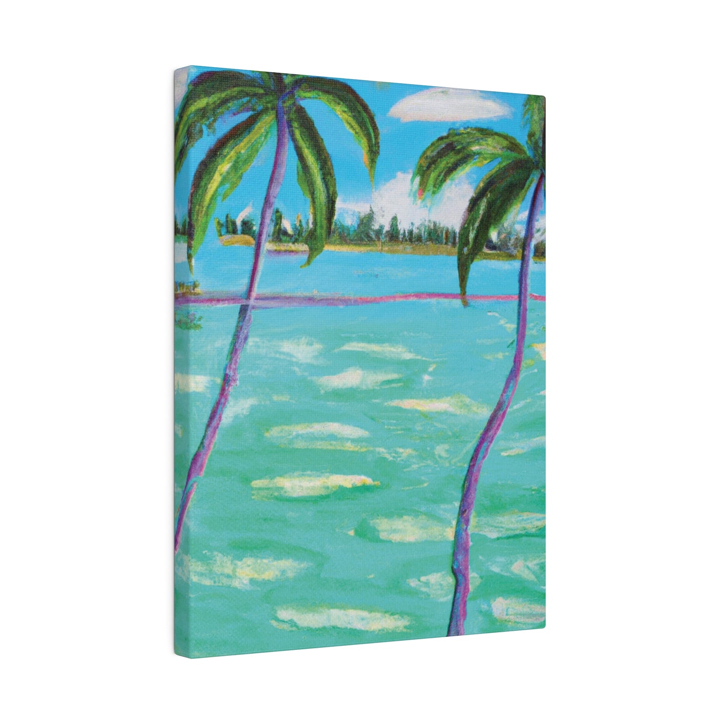 4451X - Bahamas Ocean Painting Print | Bahamas | Ocean | Beach | Poster | Home Decor | Wall Art | Canvas