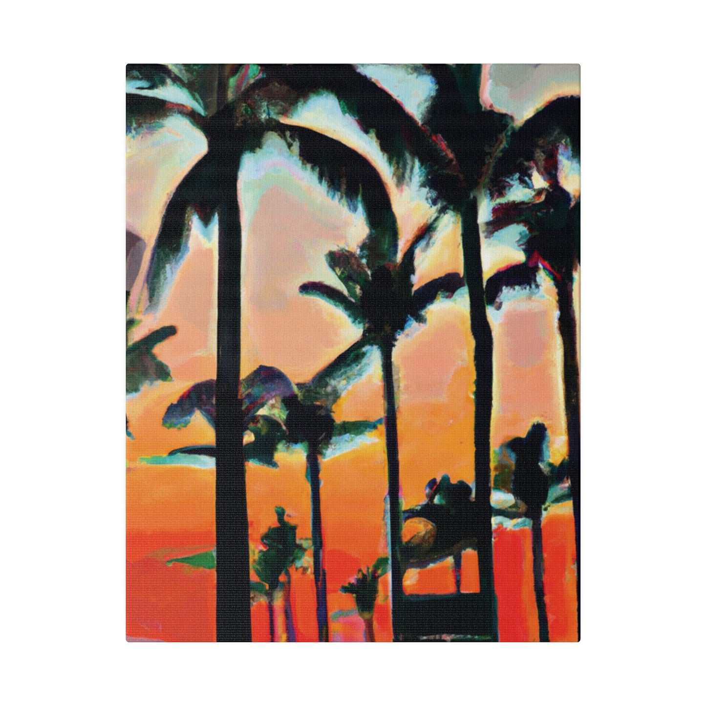 4891A - Miami Beach Sunset Painting Print | Miami | Beach | Sunset | Poster | Home Decor | Wall Art | Canvas