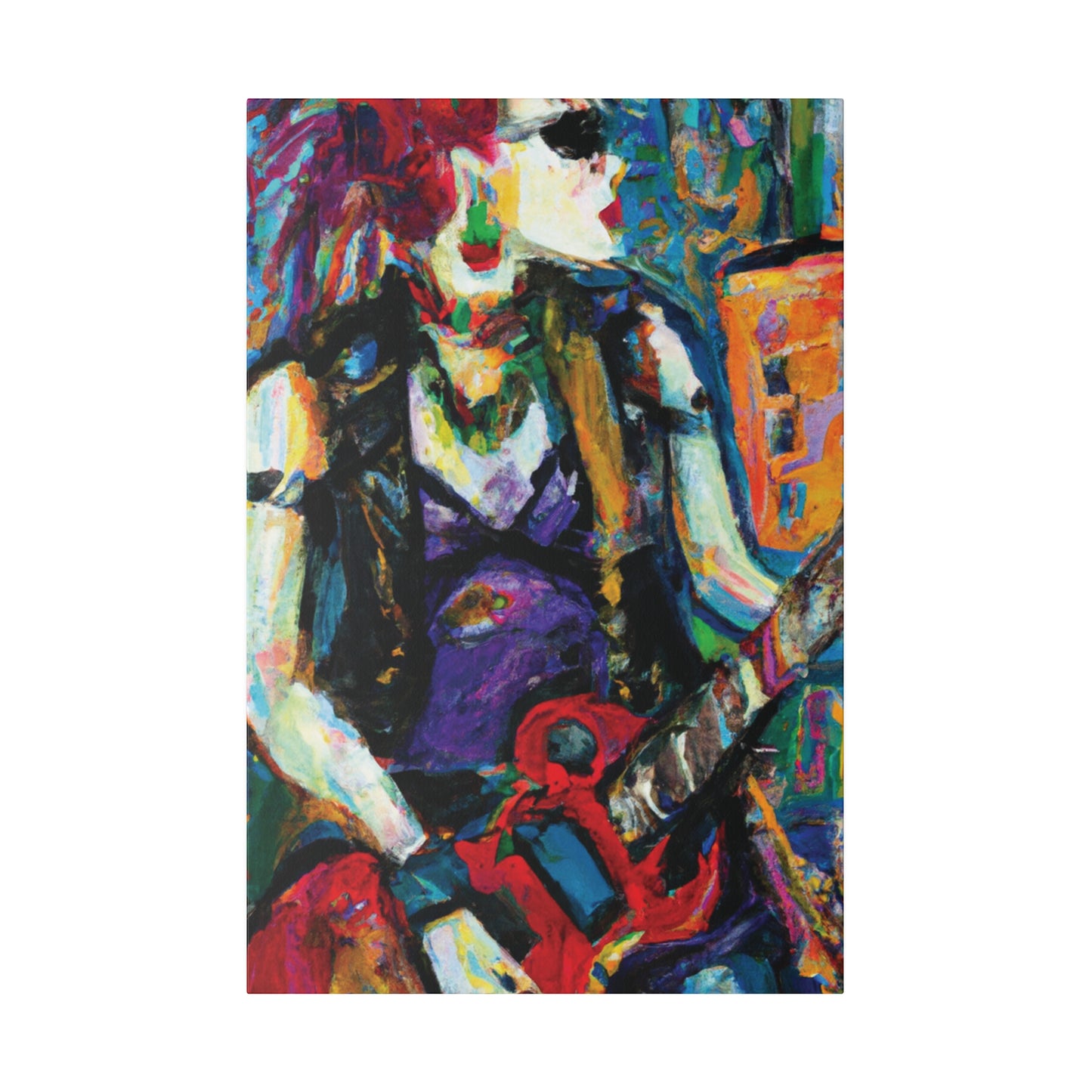6874R - Rockstar Oil Painting Style Print | Poster | Home Decor | Wall Art | Music Art | Canvas