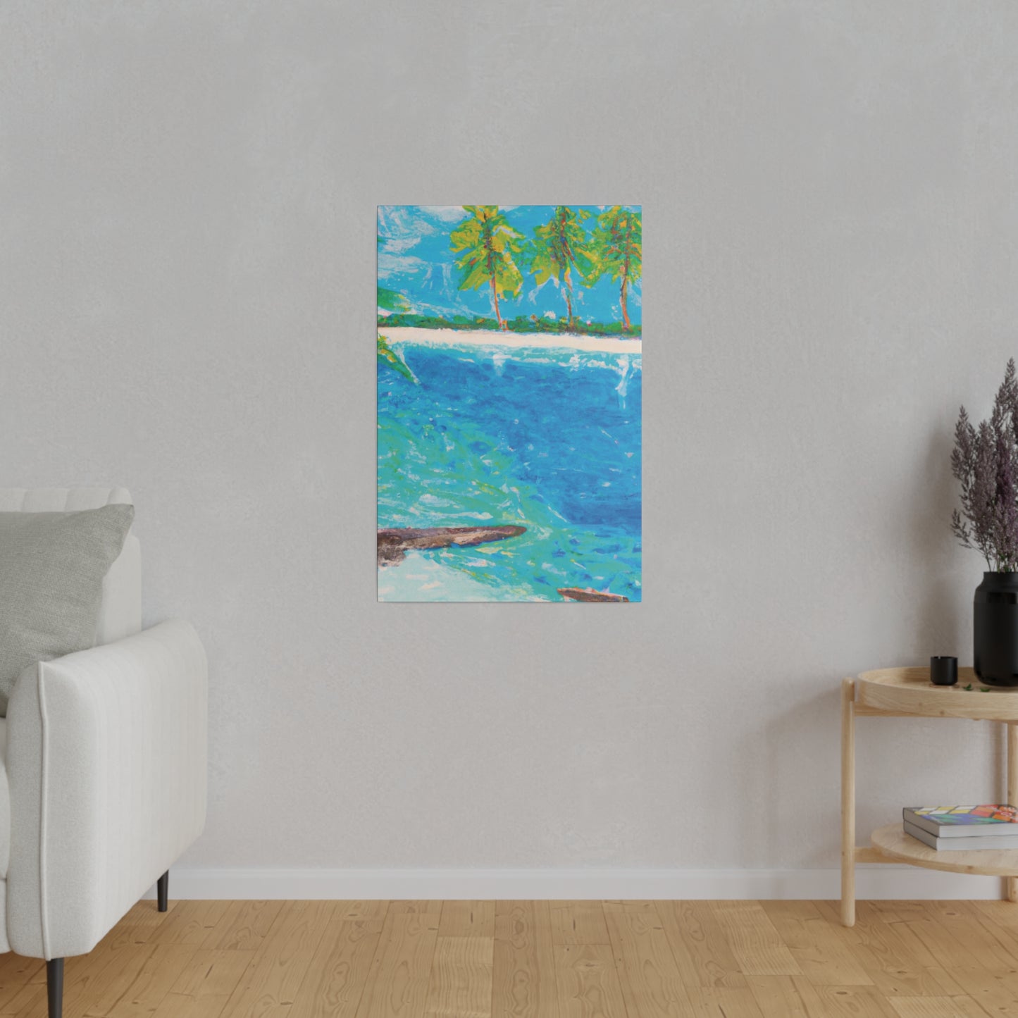 5065C - Bahamas Ocean Painting Print | Bahamas | Ocean | Beach | Poster | Home Decor | Wall Art | Canvas