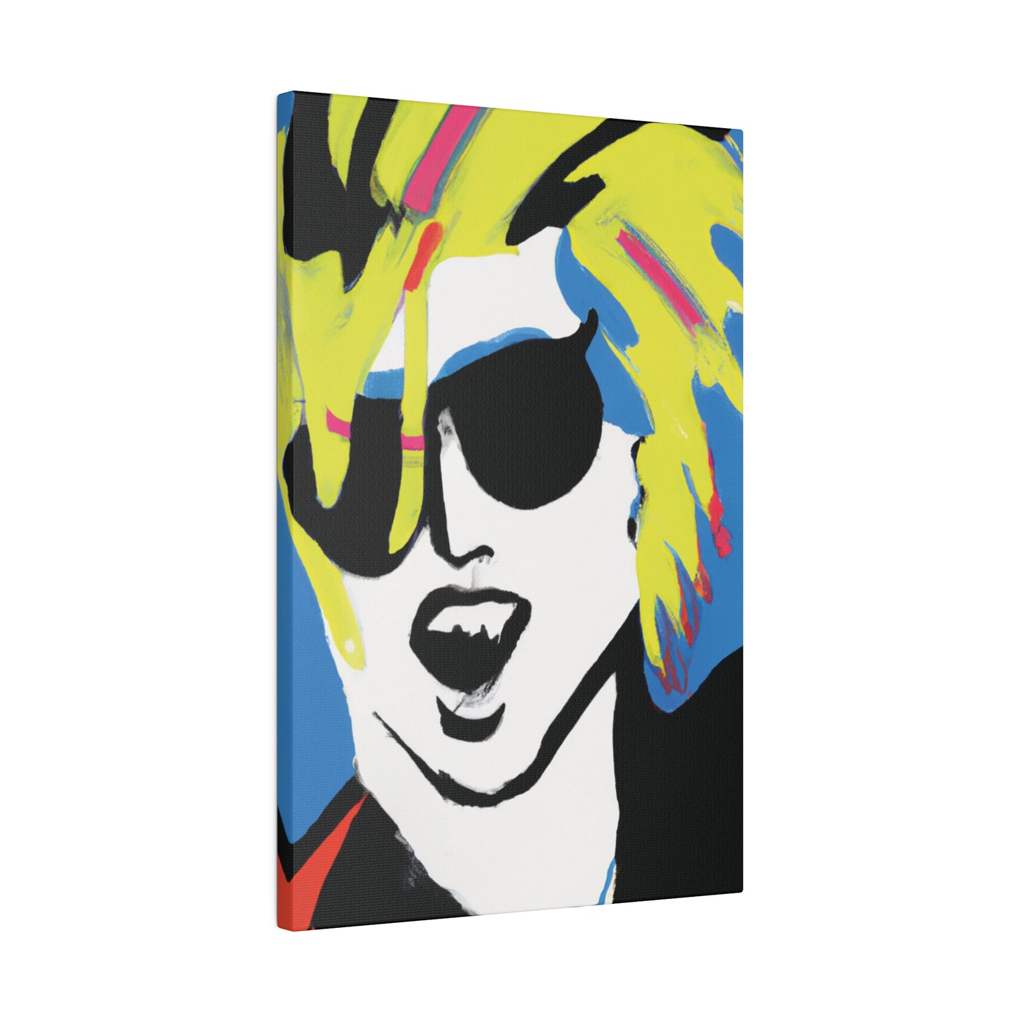 7500X - Rockstar Painting Print | Face | Abstract | Poster | Home Decor | Wall Art | Music Art | Canvas