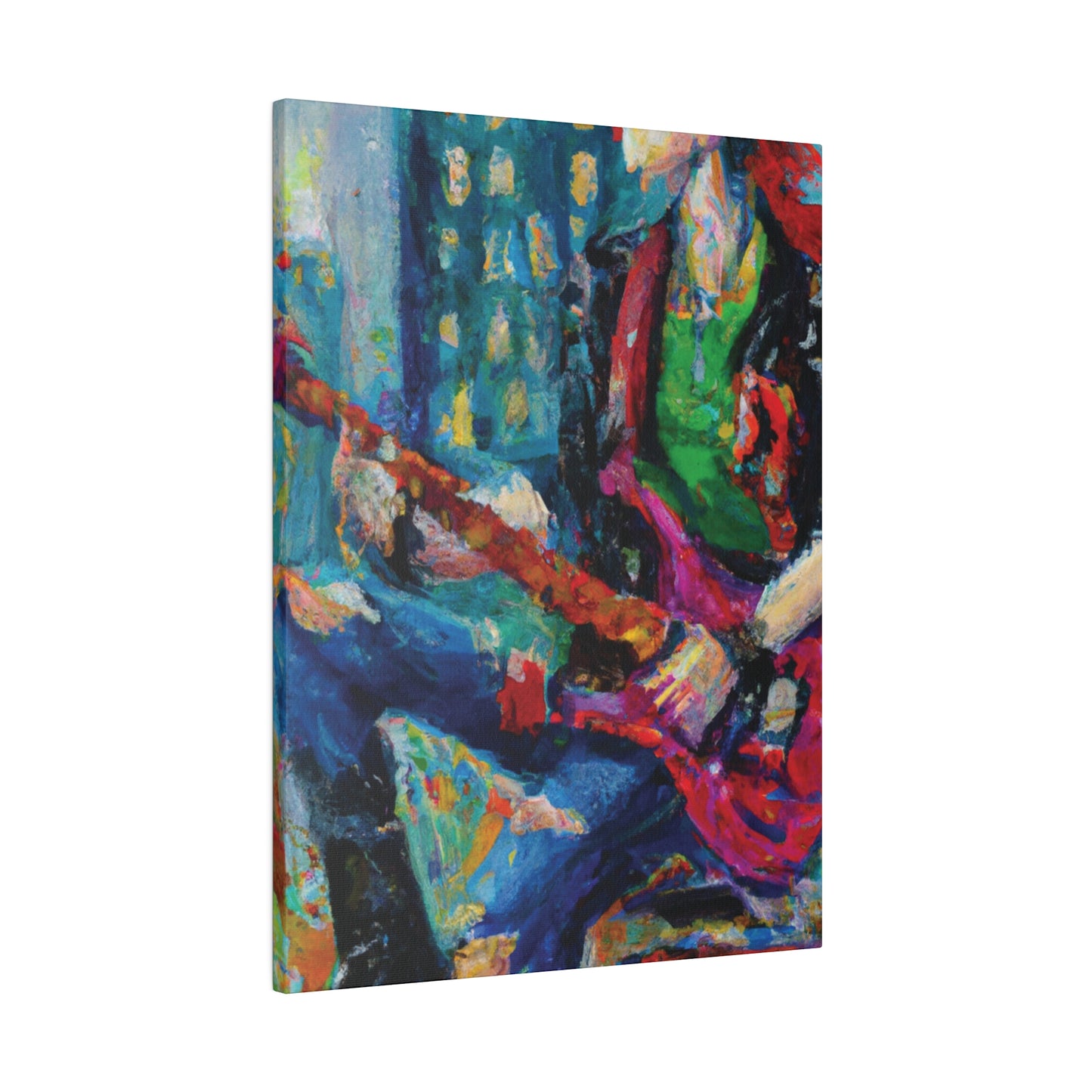 5937P - Rockstar Oil Painting Style Print | Poster | Home Decor | Wall Art | Music Art | Canvas