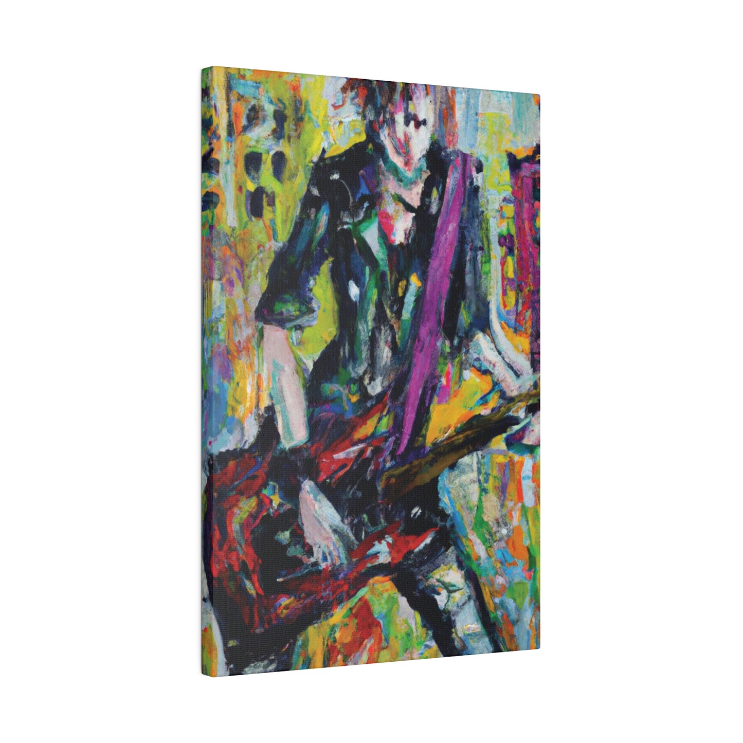 5521G - Rockstar Oil Painting Style Print | Poster | Home Decor | Wall Art | Music Art | Canvas