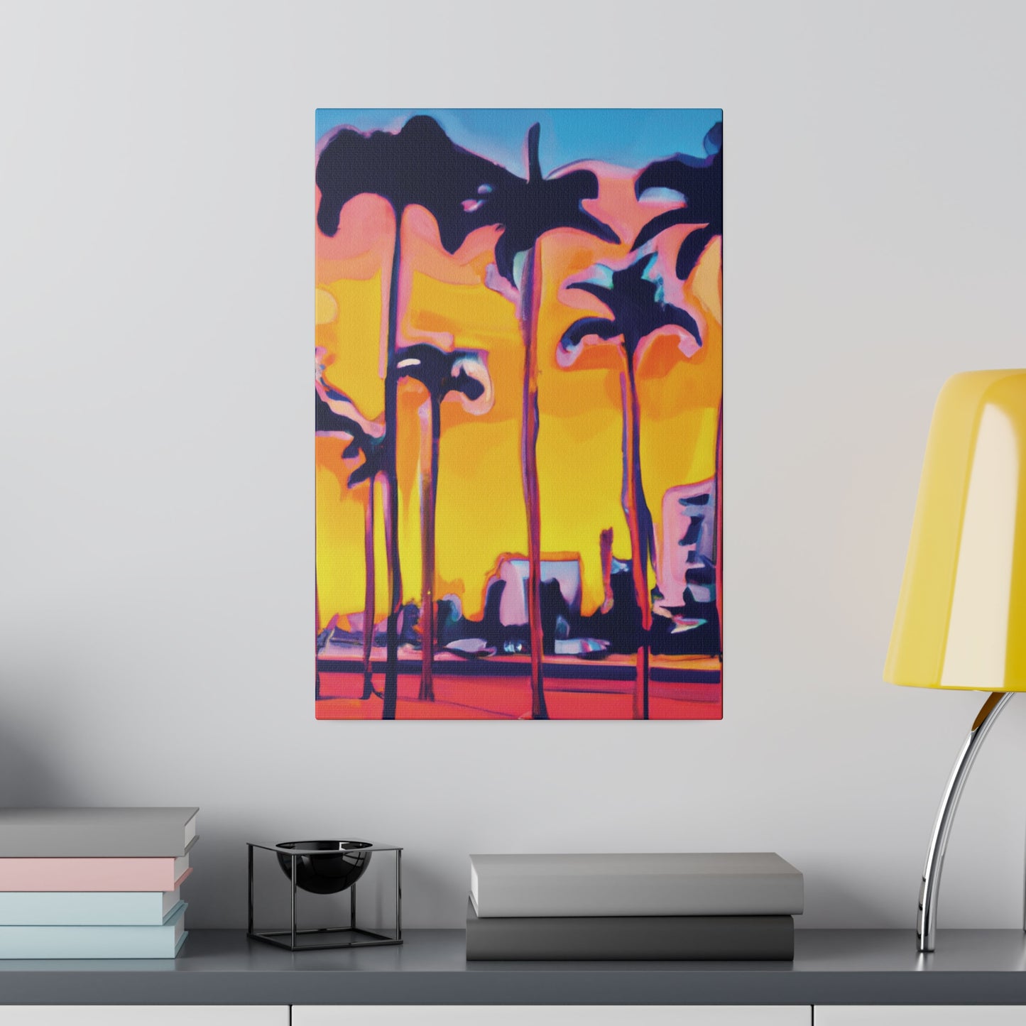 9692W - Miami Beach Sunset Painting Print | Miami | Beach | Sunset | Poster | Home Decor | Wall Art | Canvas