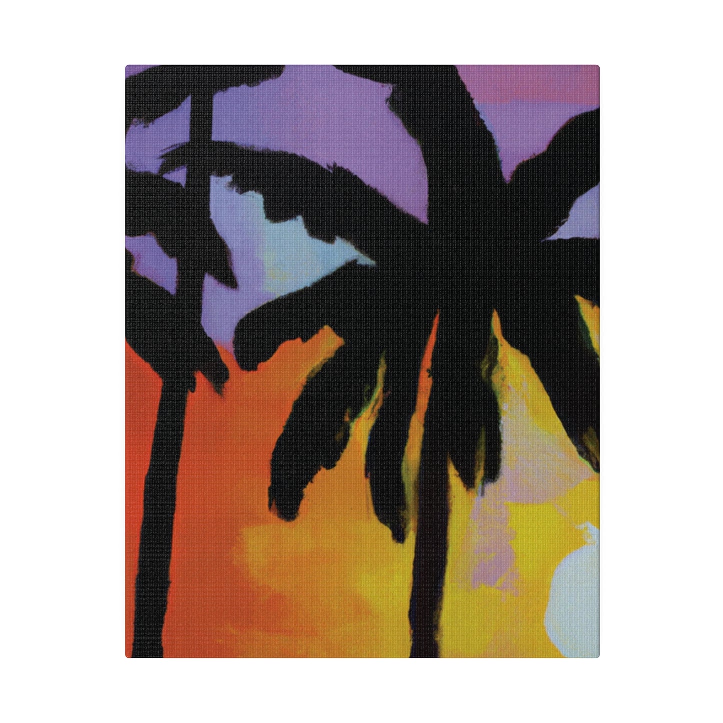 8594V - Miami Beach Sunset Painting Print | Miami | Beach | Sunset | Poster | Home Decor | Wall Art | Canvas