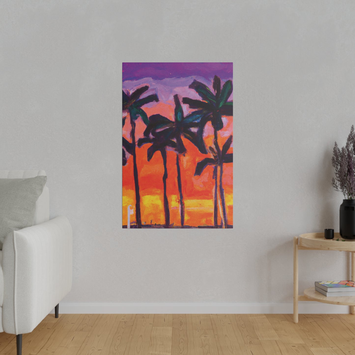 5618V - Miami Beach Sunset Painting Print | Miami | Beach | Sunset | Poster | Home Decor | Wall Art | Canvas