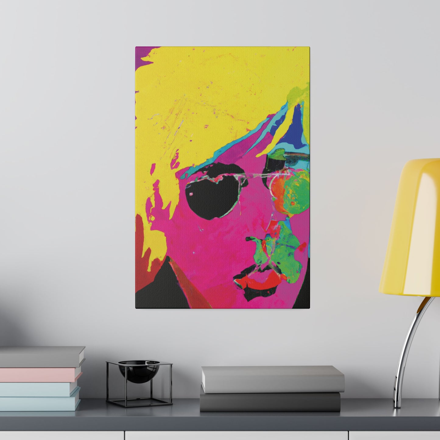 7141U - Rockstar Painting Print | Face | Abstract | Poster | Home Decor | Wall Art | Music Art | Canvas