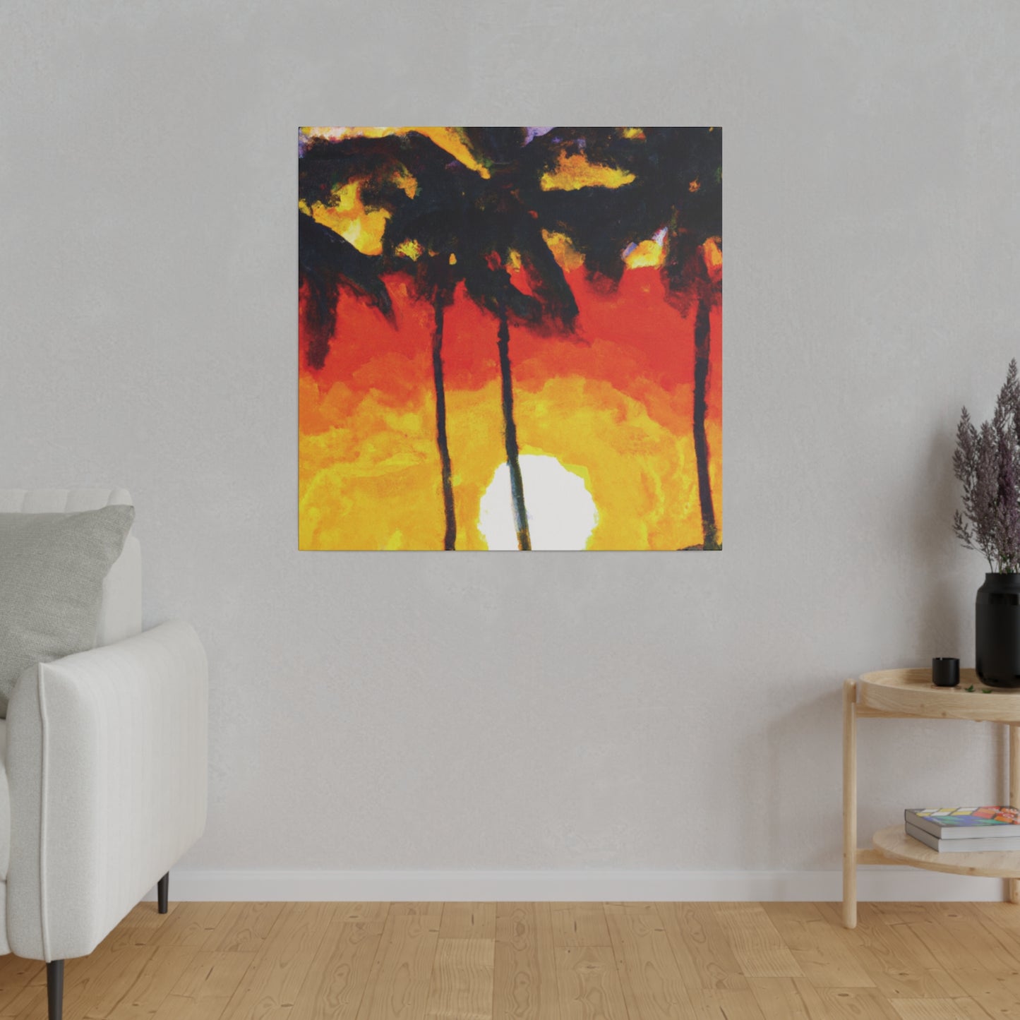 6973R - Miami Beach Sunset Painting Print | Miami | Beach | Sunset | Poster | Home Decor | Wall Art | Canvas