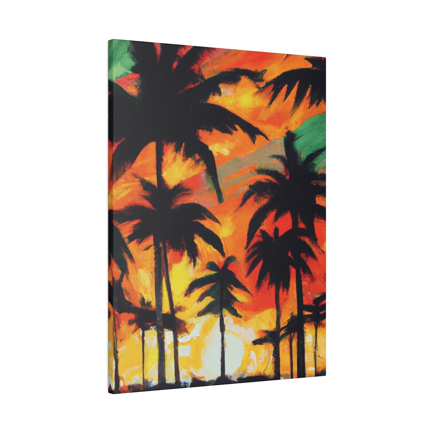 4567E - Miami Beach Sunset Painting Print | Miami | Beach | Sunset | Poster | Home Decor | Wall Art | Canvas